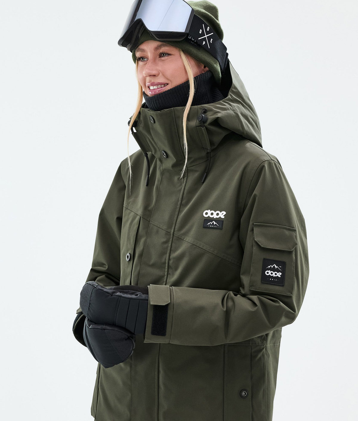 Dope Adept W Snowboard Jacket Women Olive Green