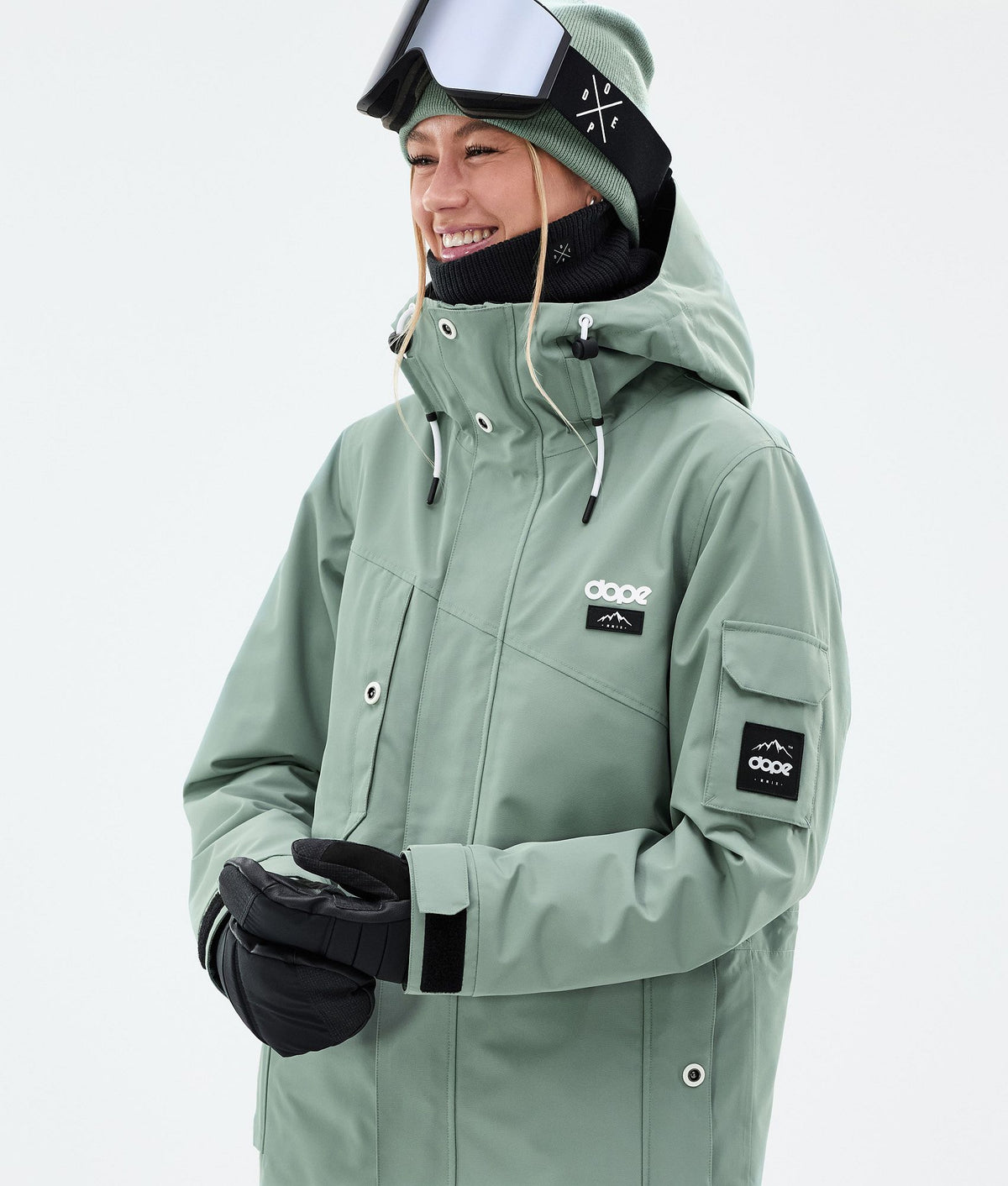 Dope Adept W Snowboard Jacket Women Faded Green