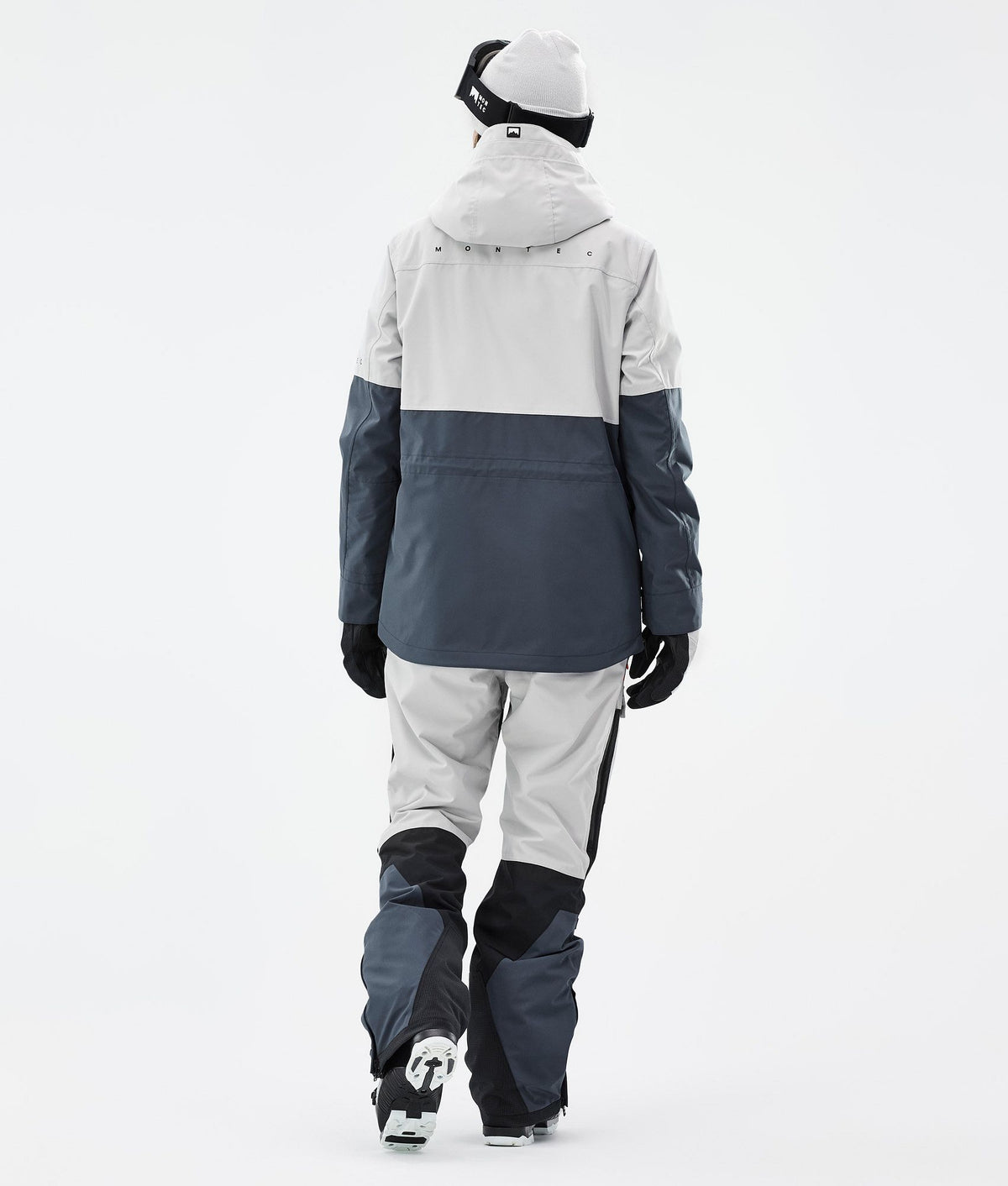 Montec Dune W Ski Jacket Women Light Grey/Black/Metal Blue