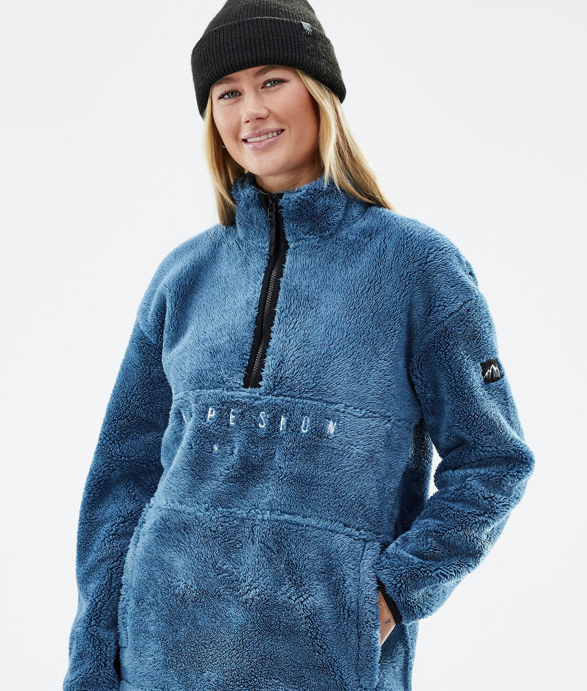 Dope Pile W 22 Fleece Sweater Women Blue Steel
