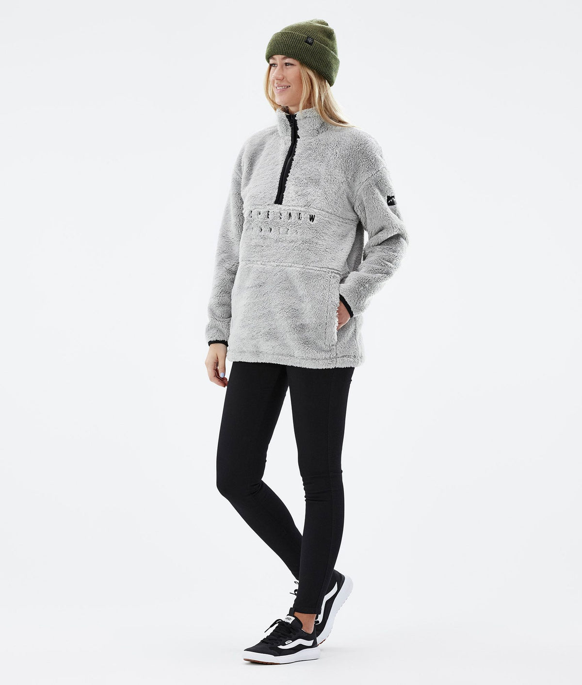 Dope Pile W 22 Fleece Sweater Women Light Grey