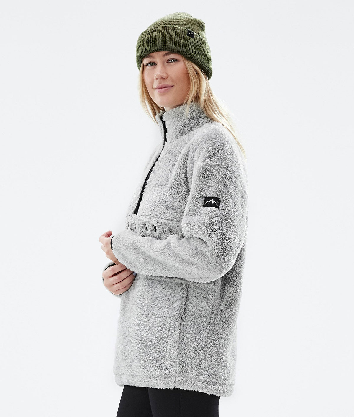 Dope Pile W 22 Fleece Sweater Women Light Grey