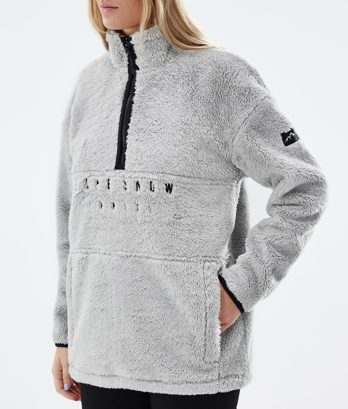 Dope Pile W 22 Fleece Sweater Women Light Grey