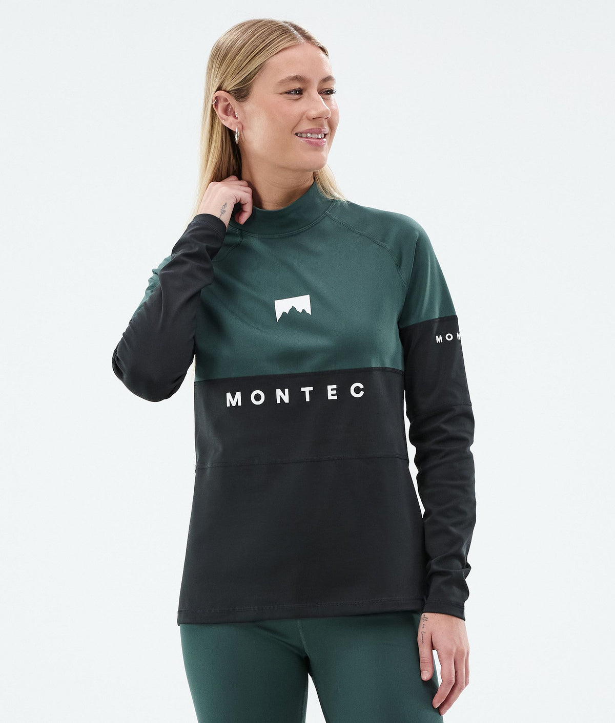 Montec Alpha W Base Layer Top Women Dark Atlantic/Black