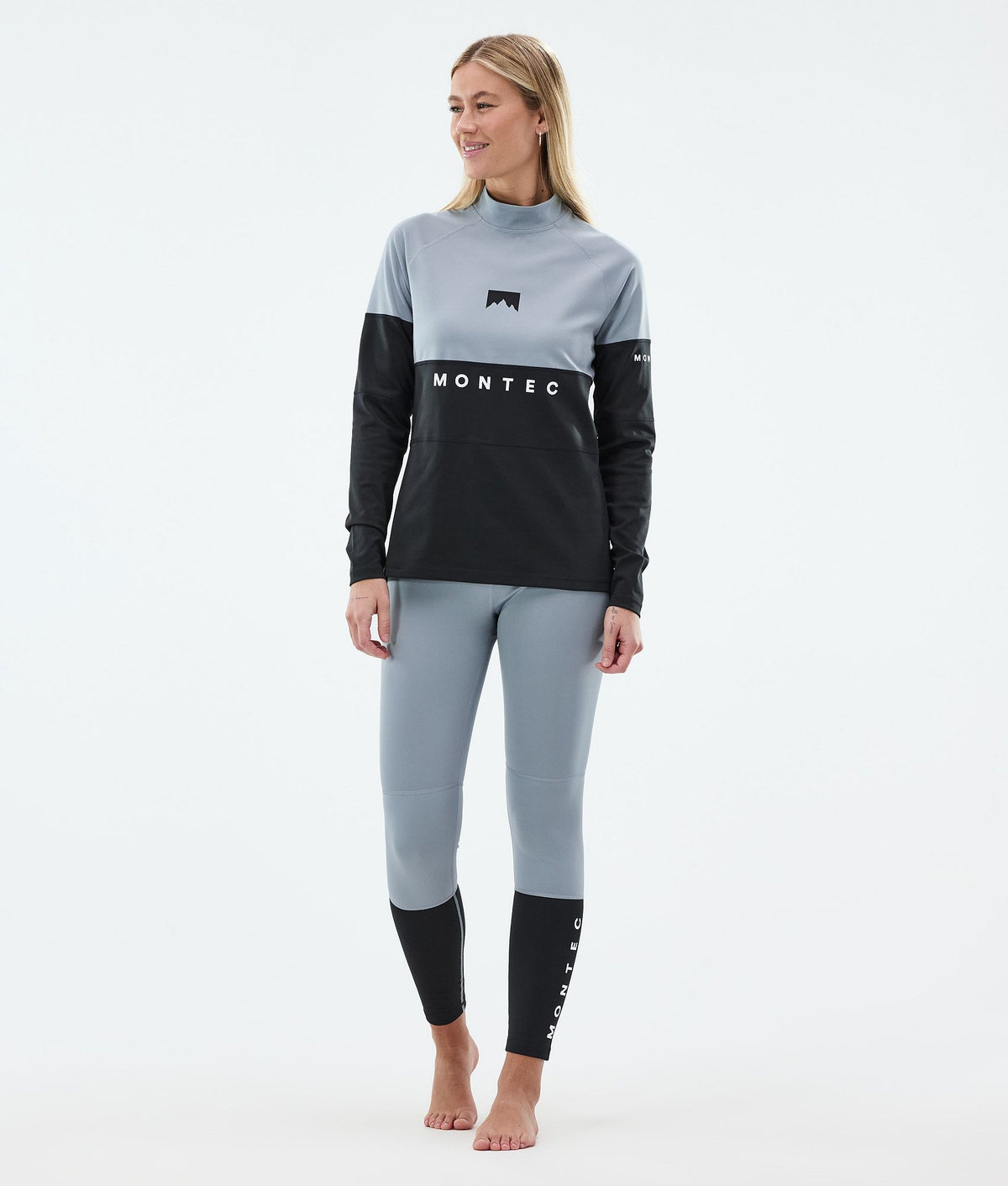 Montec Alpha W Base Layer Pant Women Soft Blue/Black