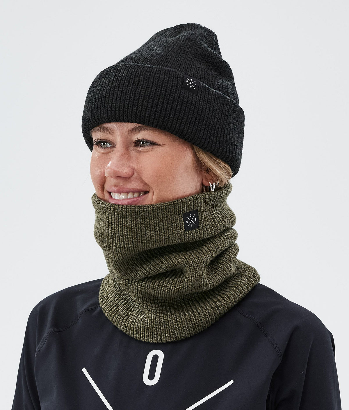 Dope 2X-UP Knitted 22 Facemask Olive Green