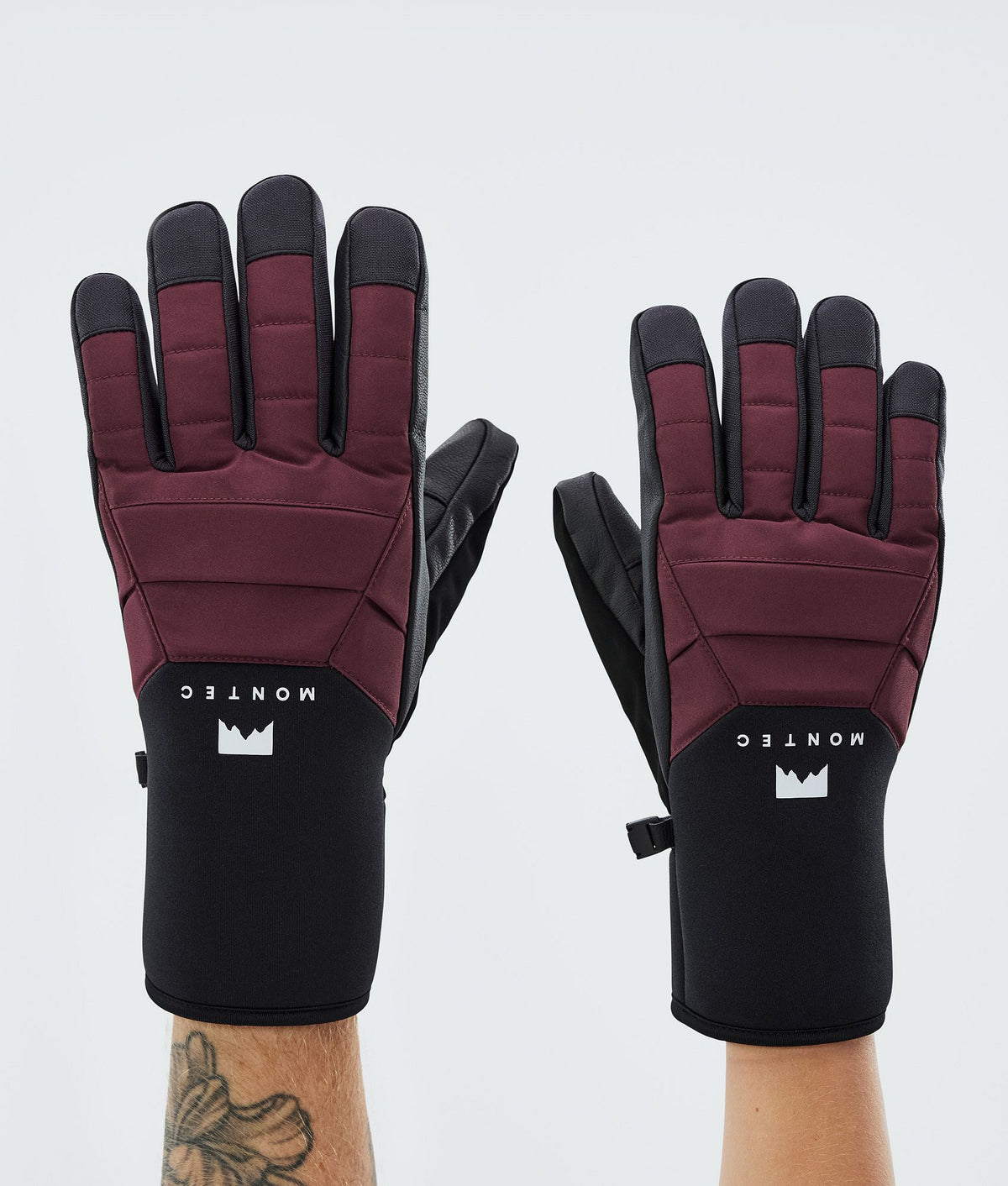 Montec Kilo 22 Ski Gloves Burgundy