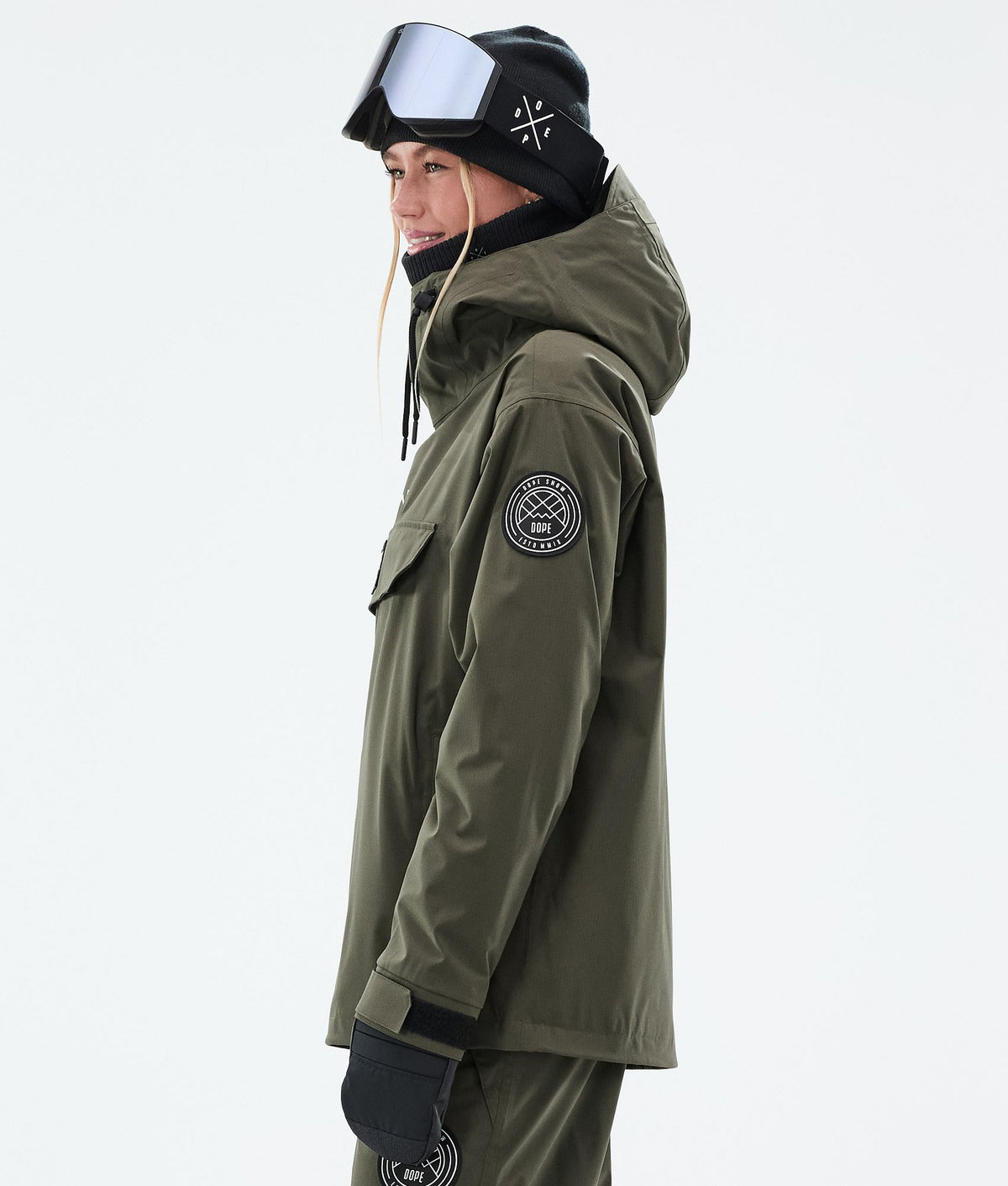 Dope Blizzard W Snowboard Jacket Women Olive Green
