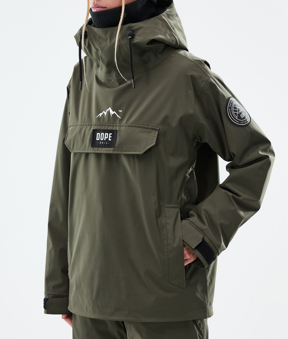 Dope Blizzard W Snowboard Jacket Women Olive Green