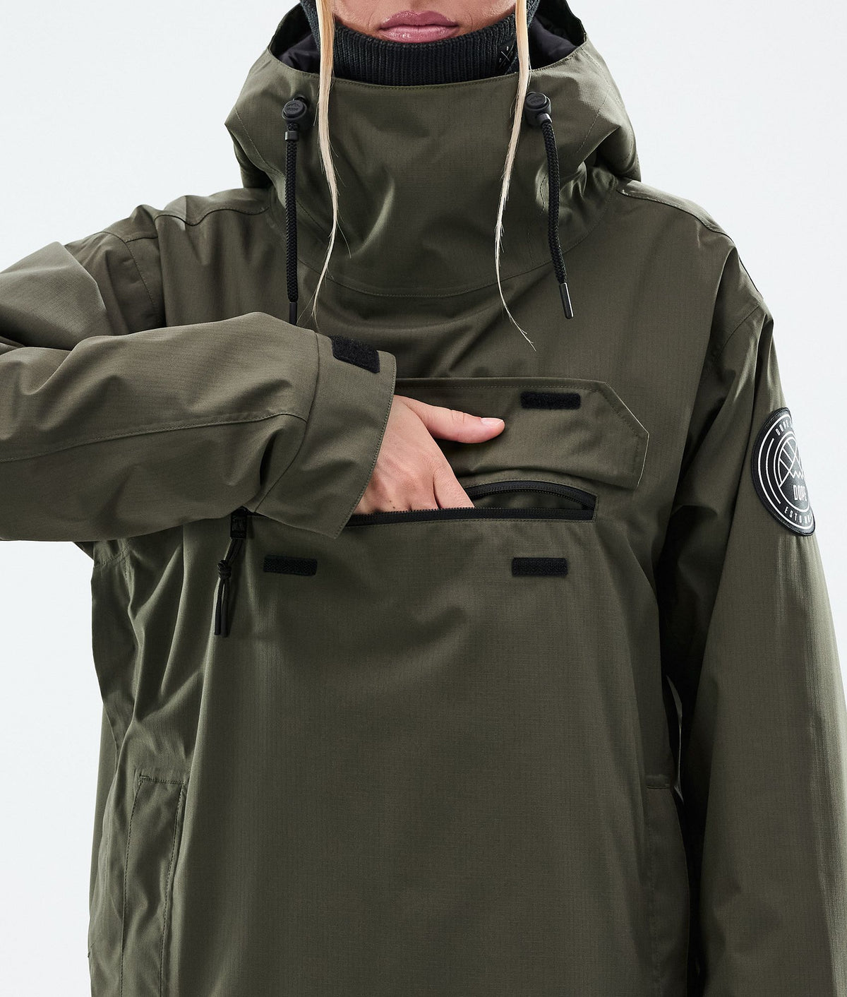 Dope Blizzard W Snowboard Jacket Women Olive Green