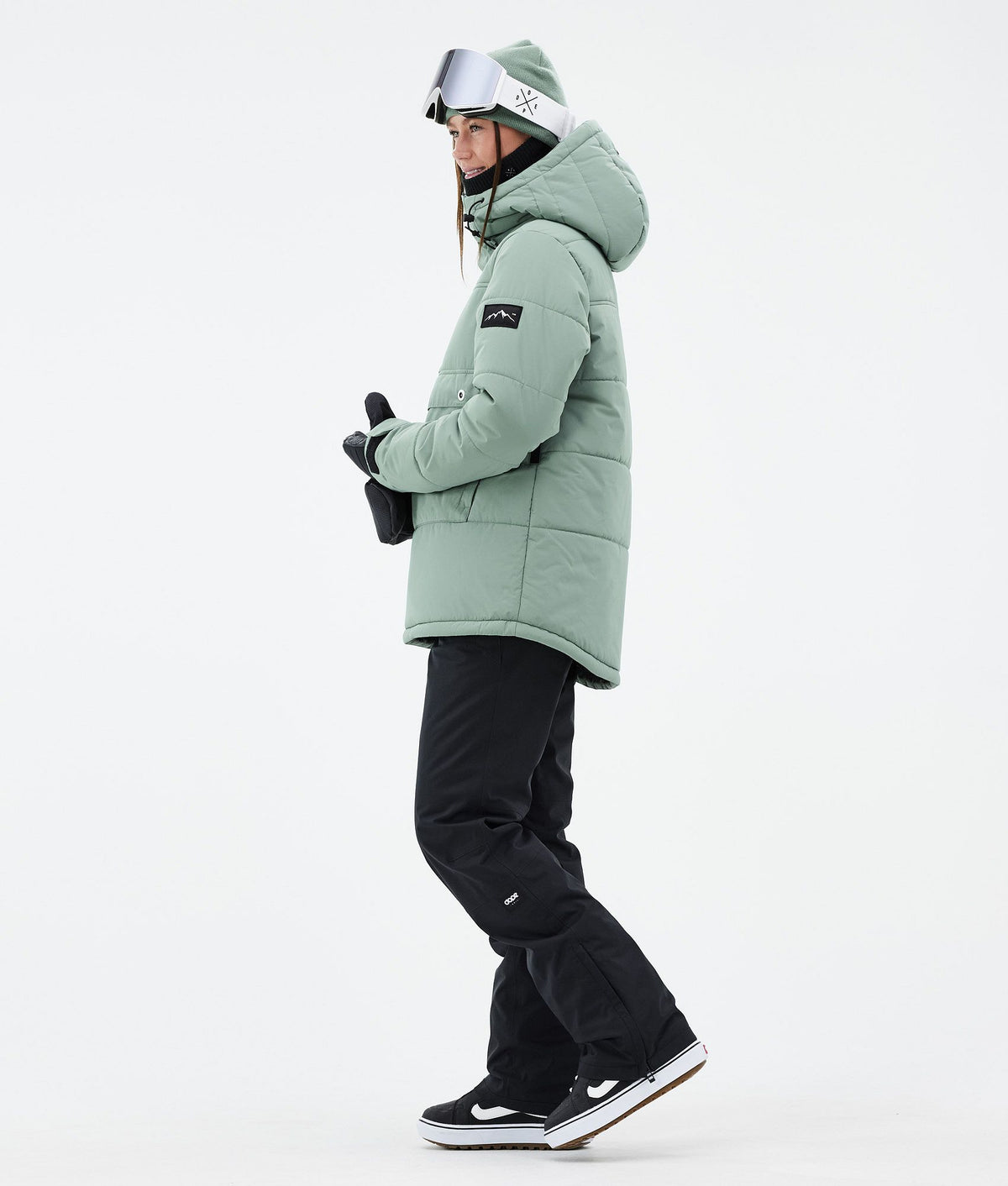 Dope Puffer W Snowboard Jacket Women Faded Green