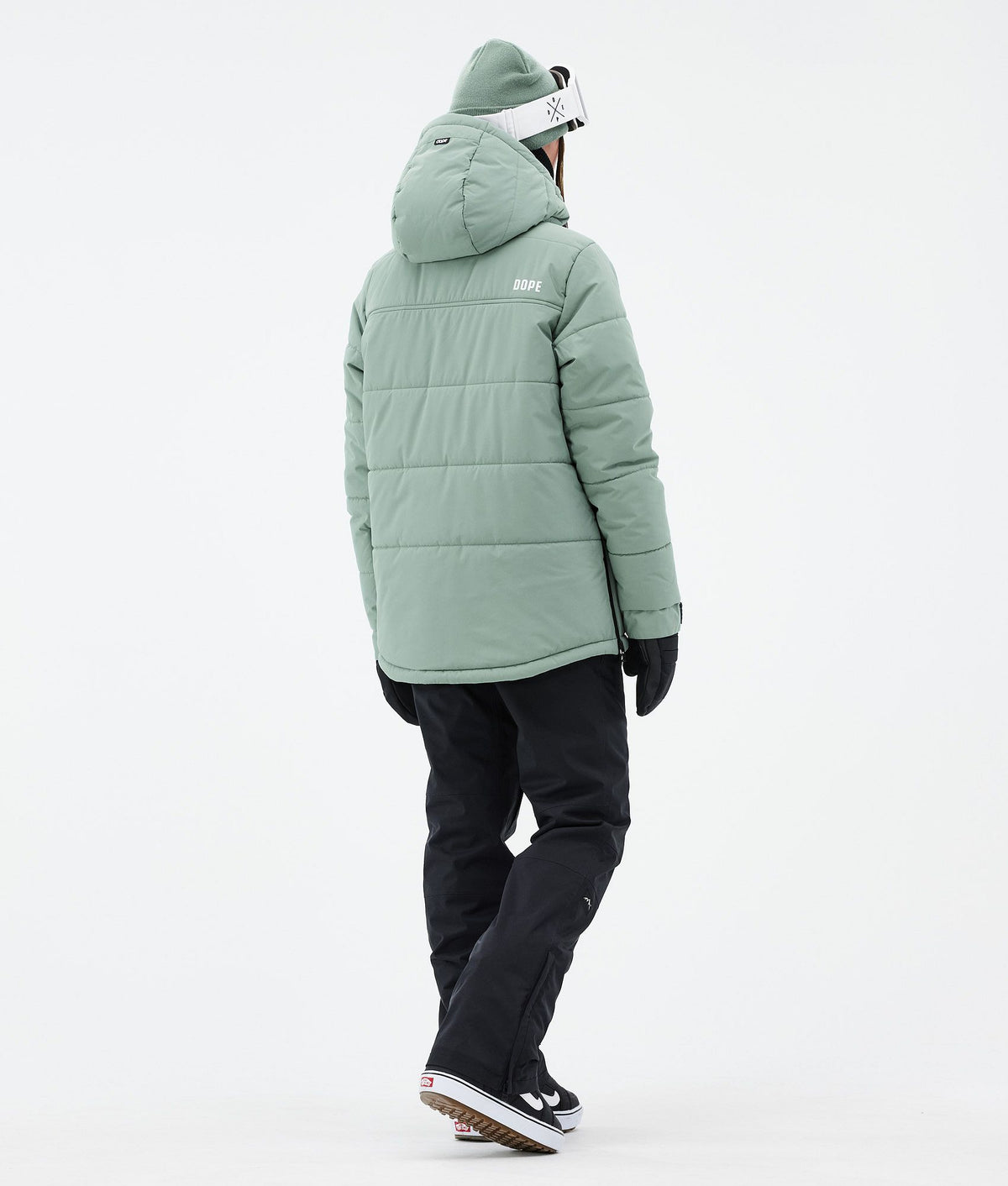 Dope Puffer W Snowboard Jacket Women Faded Green