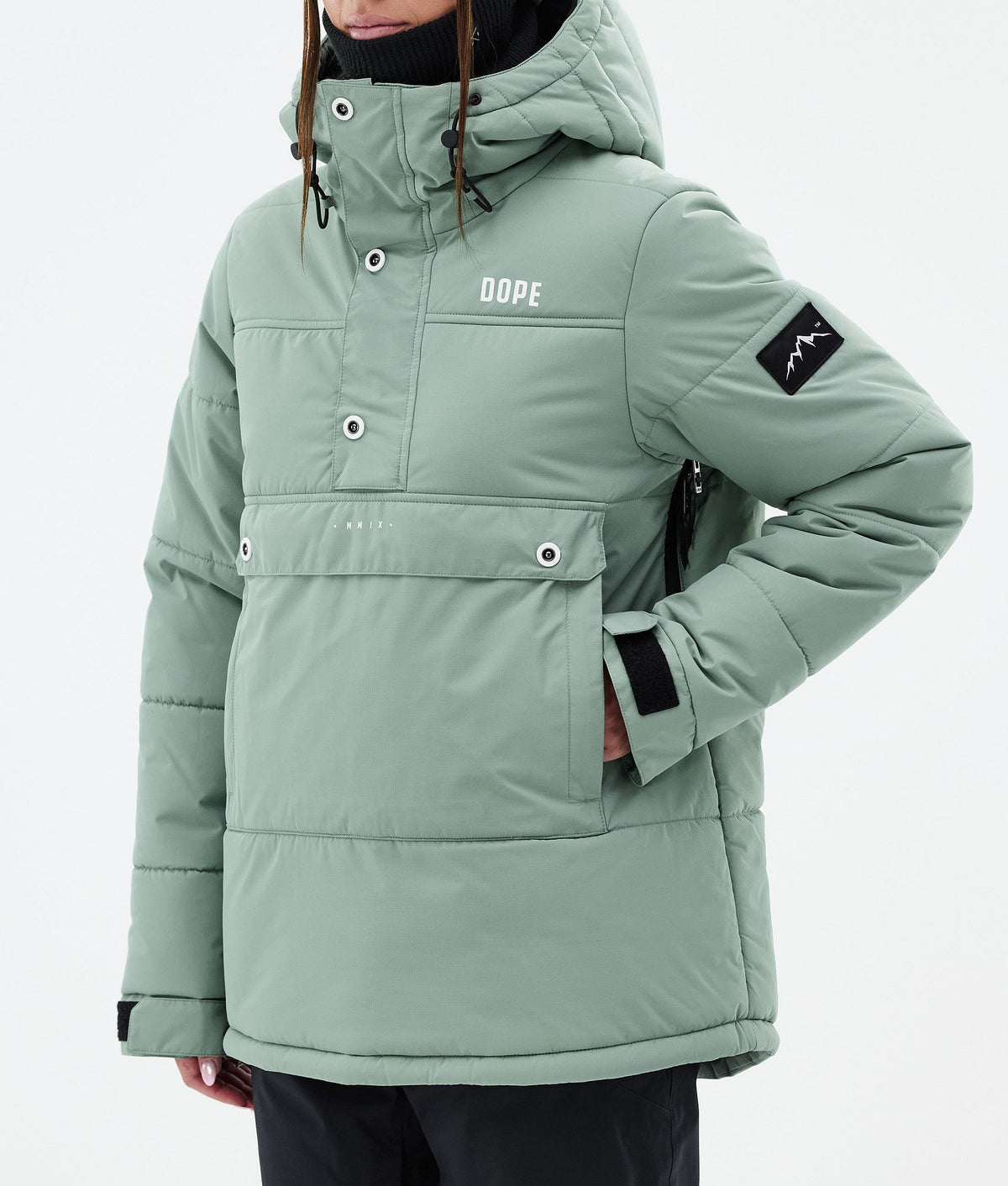 Dope Puffer W Snowboard Jacket Women Faded Green