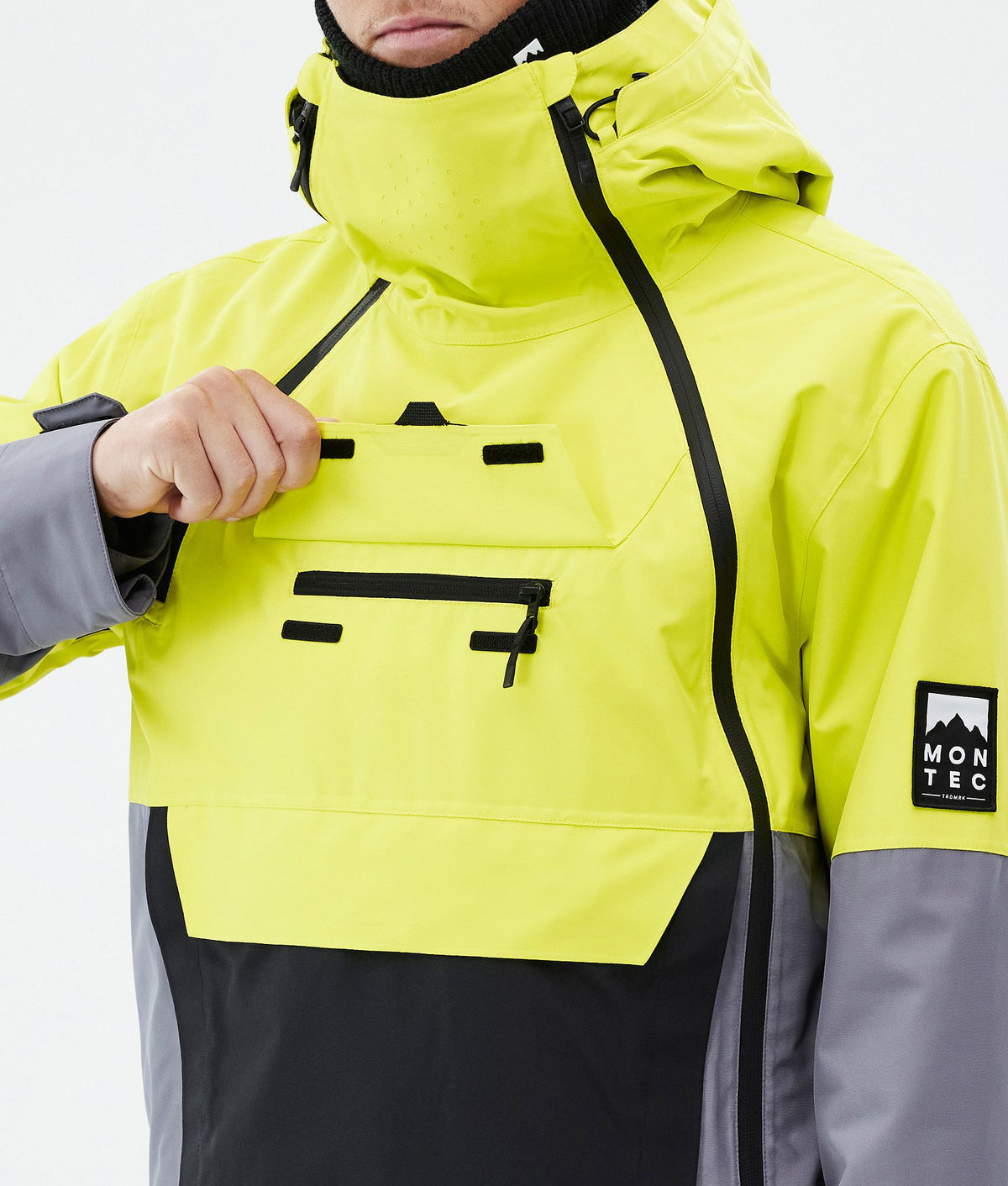 Montec Doom Ski Jacket Men Bright Yellow/Black/Light Pearl