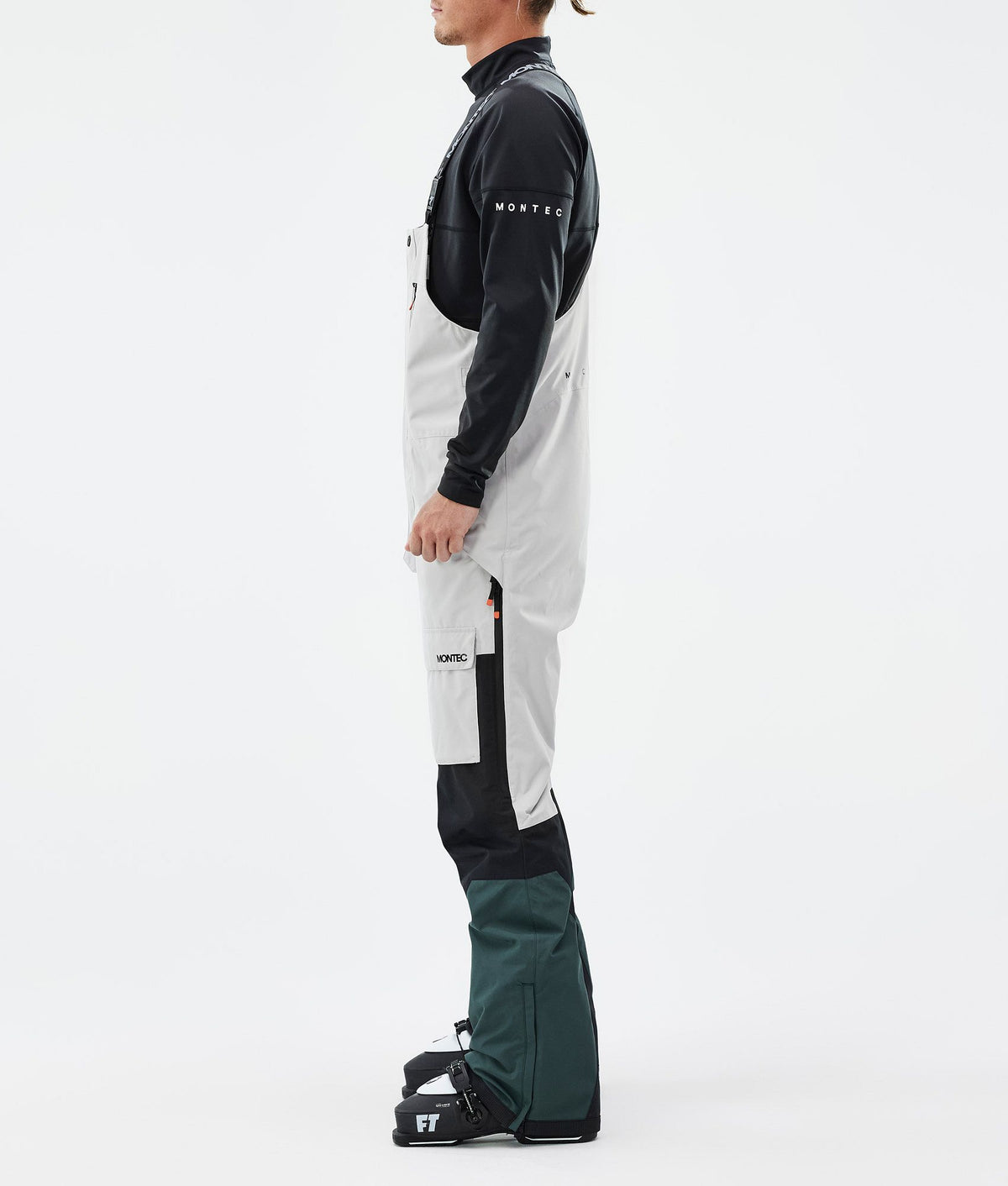 Montec Fawk Ski Pants Men Light Grey/Black/Dark Atlantic