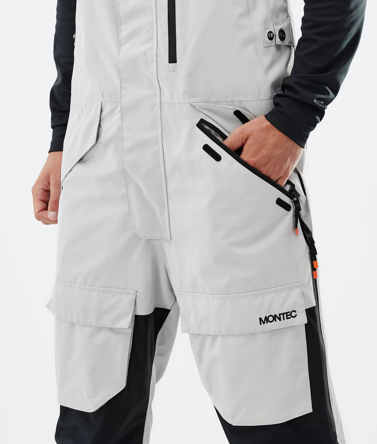 Montec Fawk Ski Pants Men Light Grey/Black/Dark Atlantic