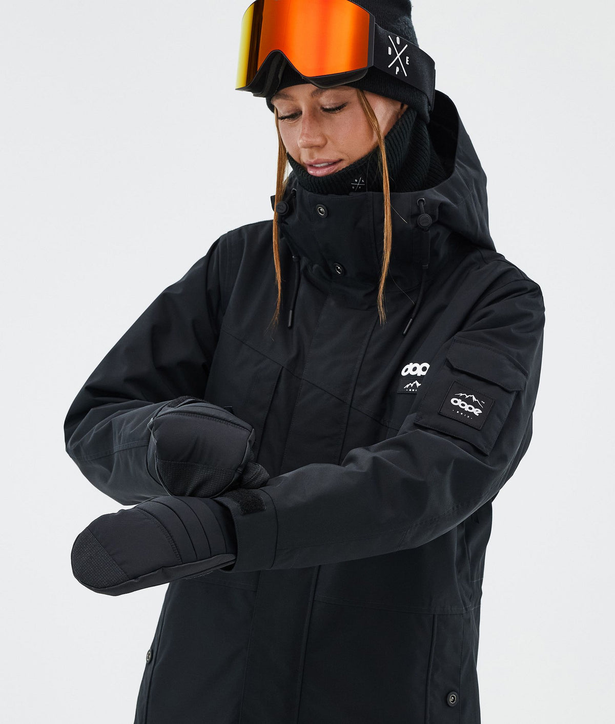 Dope Ace 24 Snow Mittens Black
