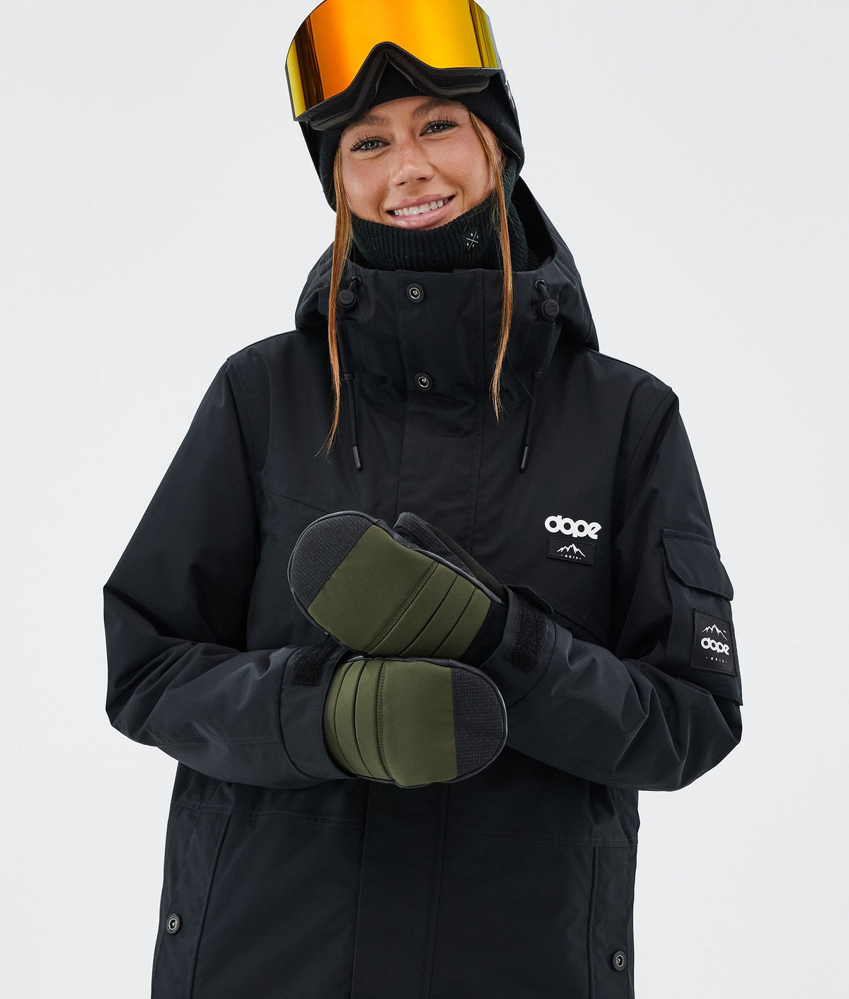 Dope Ace 24 Snow Mittens Olive Green