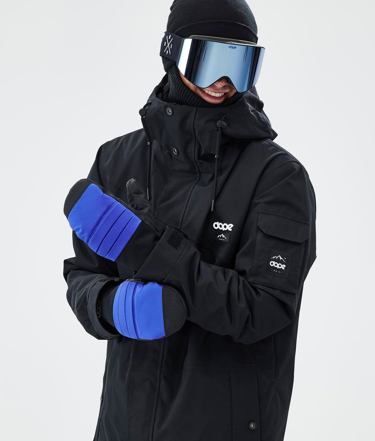 Dope Ace Snow Mittens Cobalt Blue