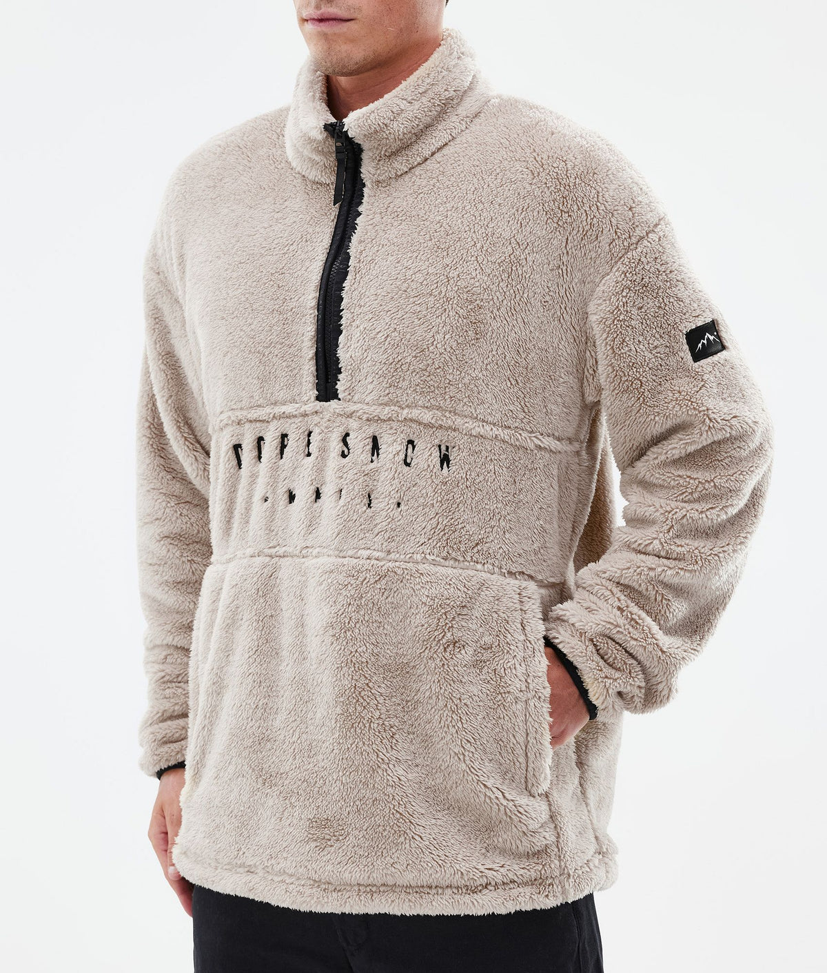 Dope Pile Fleece Sweater Men Sand