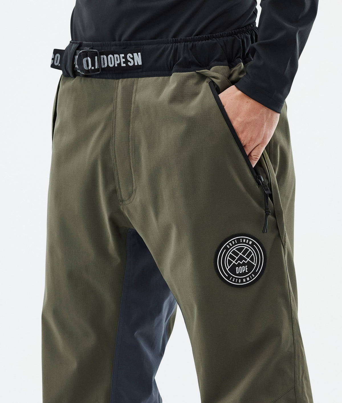 Dope Blizzard Track Snowboard Pants Men OIive Green/Burgundy/Metal Blue/Black