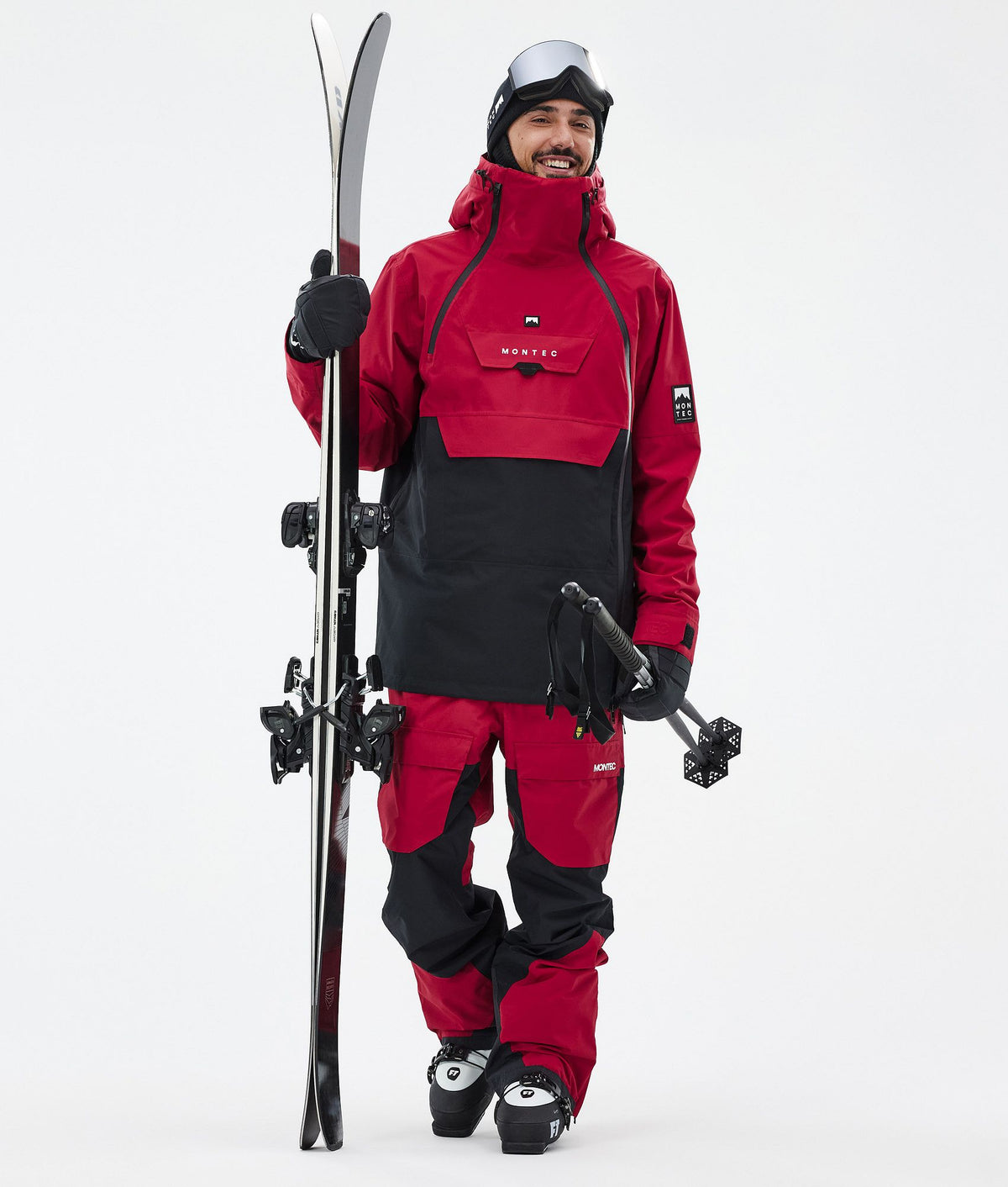 Montec Fawk Ski Pants Men Deep Red/Black