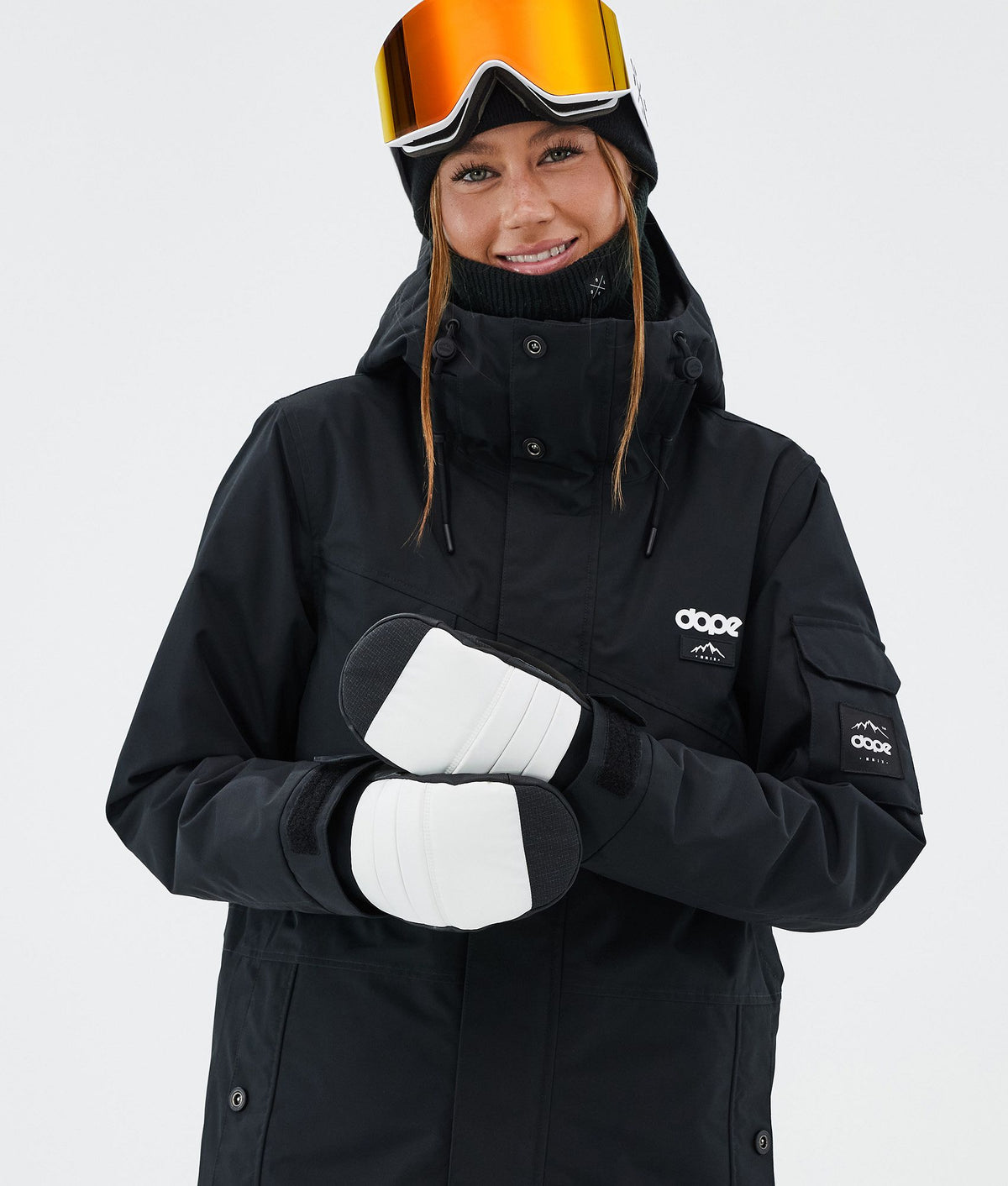 Dope Ace 24 Snow Mittens Whitish