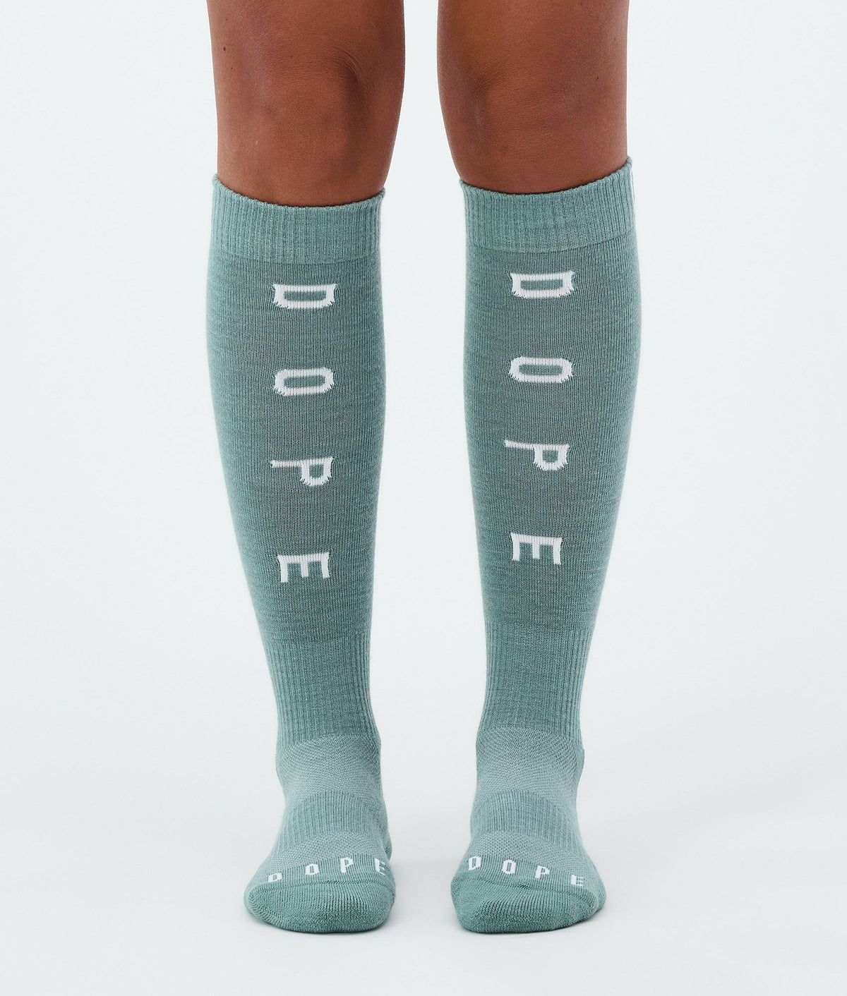 Dope Essential Ski Socks Faded Green