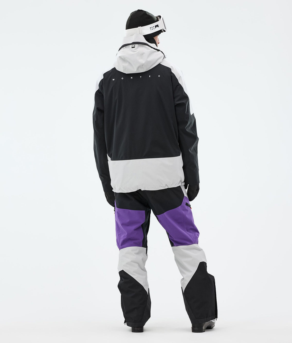 Montec Morpheus Ski Jacket Men Light Grey/Black/Vivid Purple