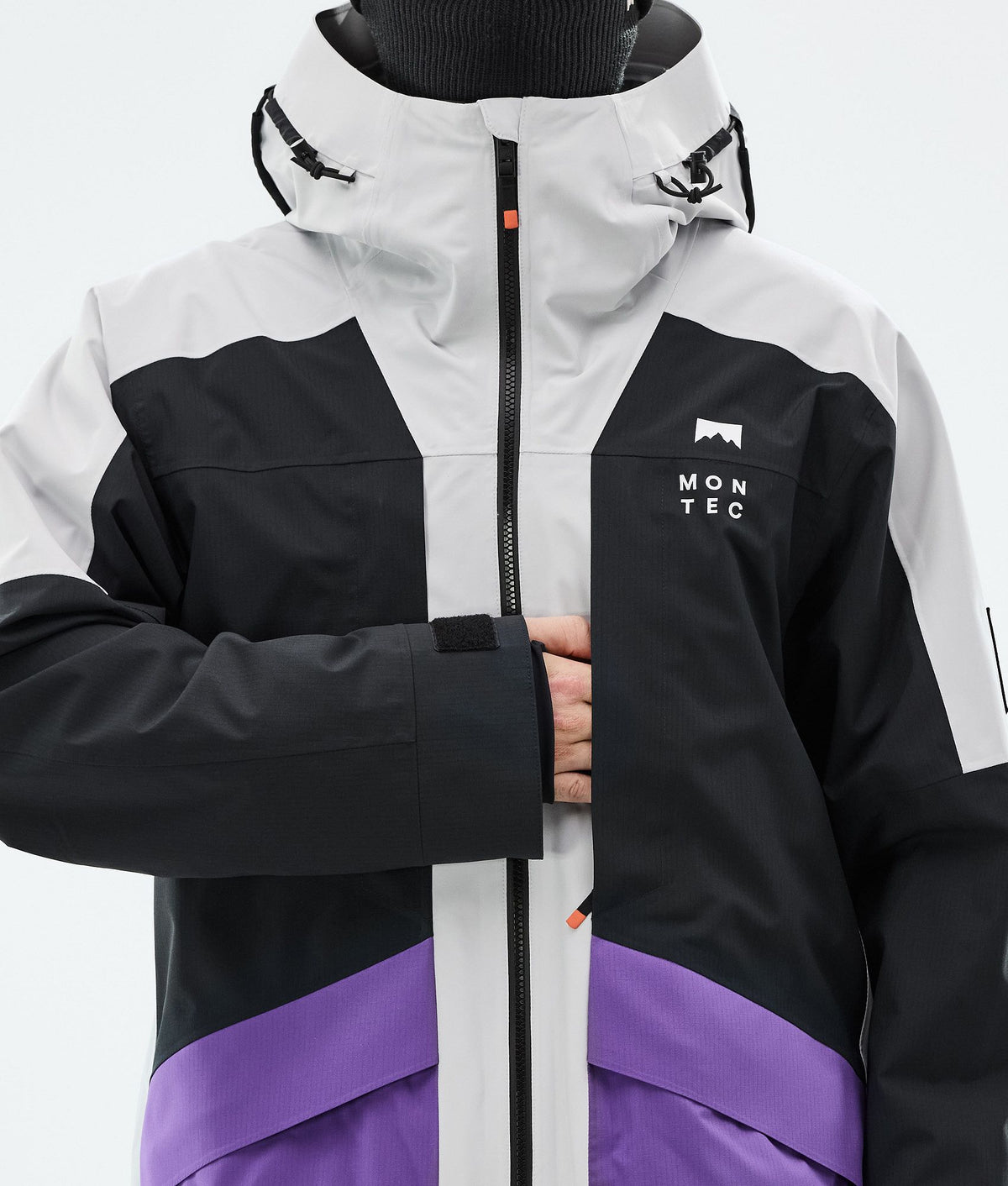Montec Morpheus Ski Jacket Men Light Grey/Black/Vivid Purple