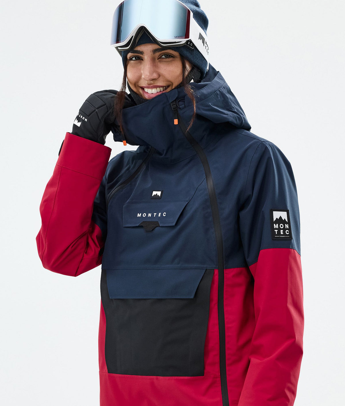 Montec Doom W Ski Jacket Women Dark Blue/Black/Deep Red
