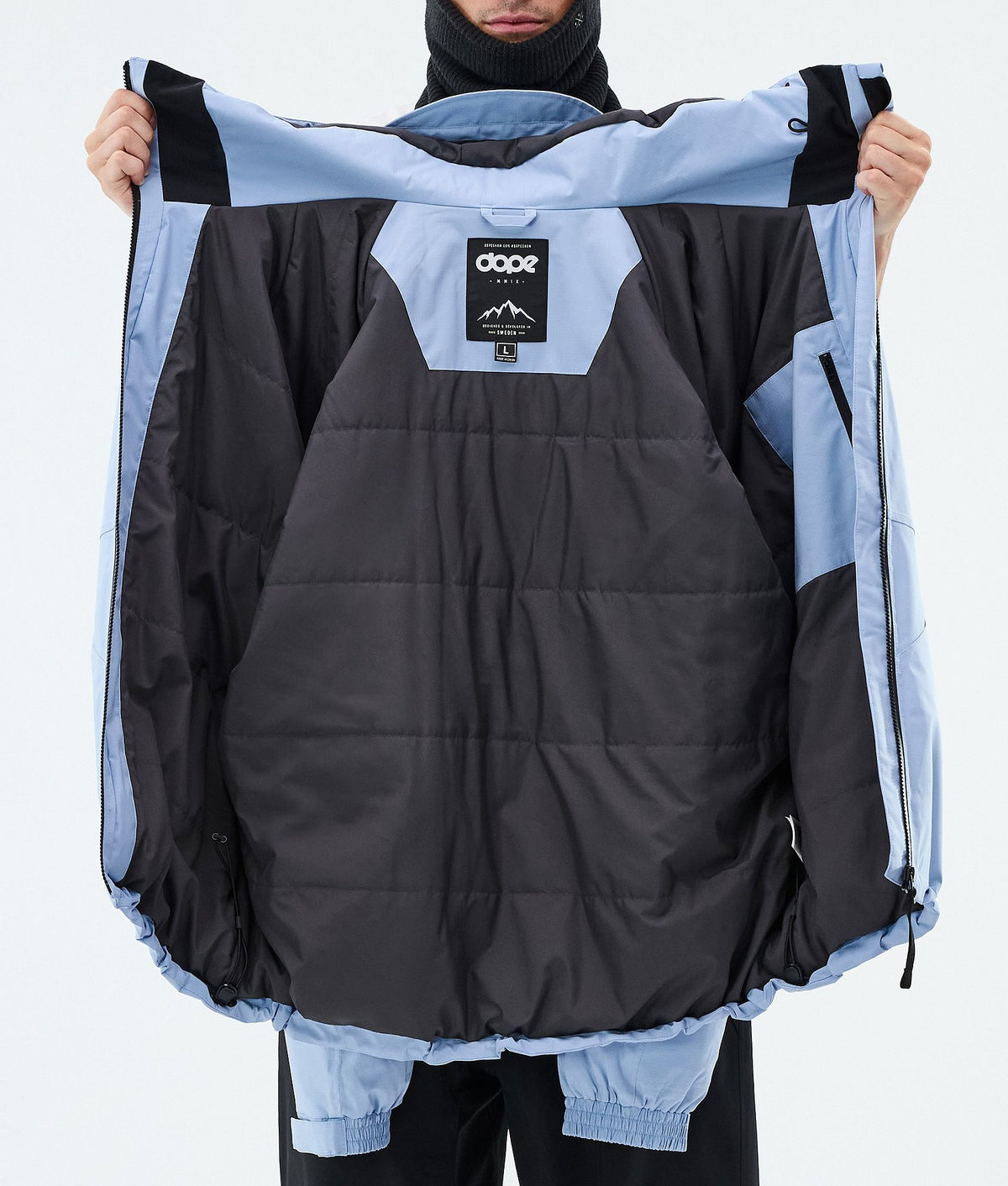 Dope Spartan Snowboard Jacket Men Spike Light Blue/Black