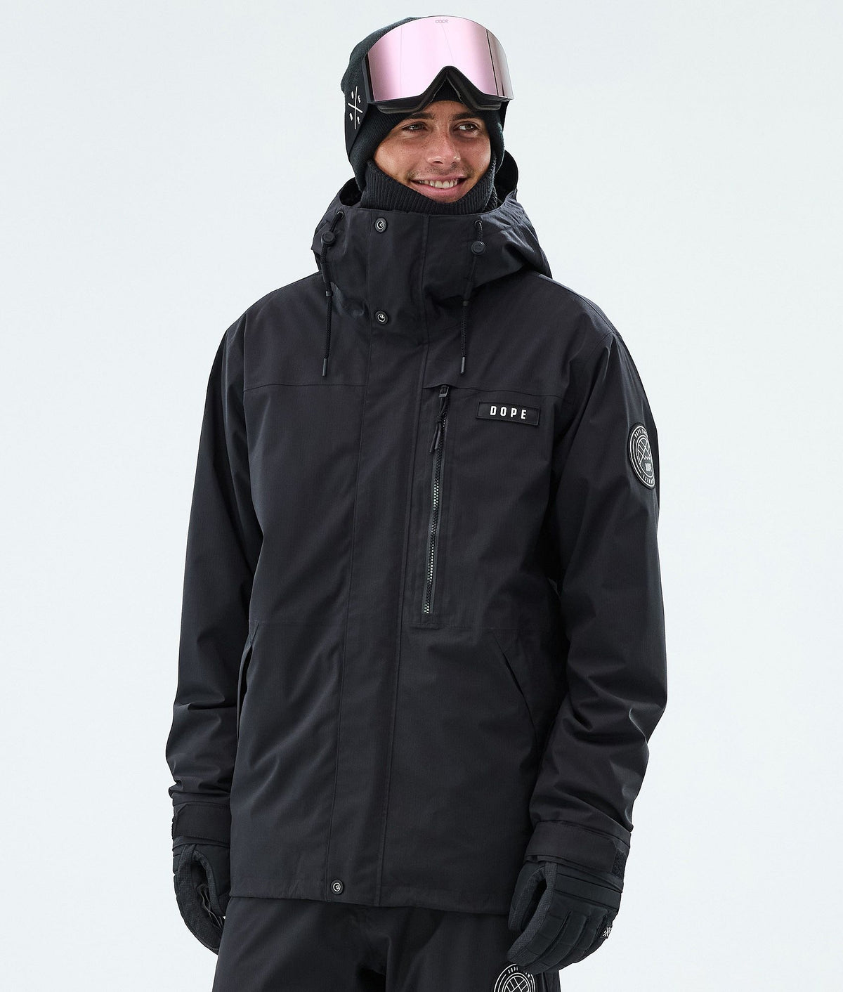 Dope Blizzard Full Zip Snowboard Jacket Men Black