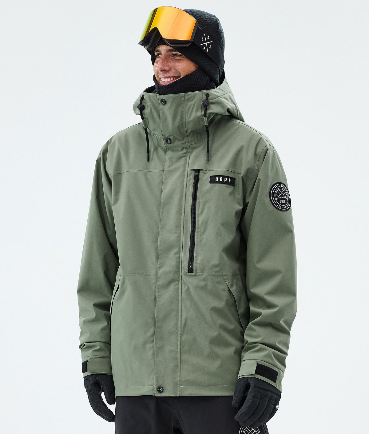 Dope Blizzard Full Zip Snowboard Jacket Men Moss Green