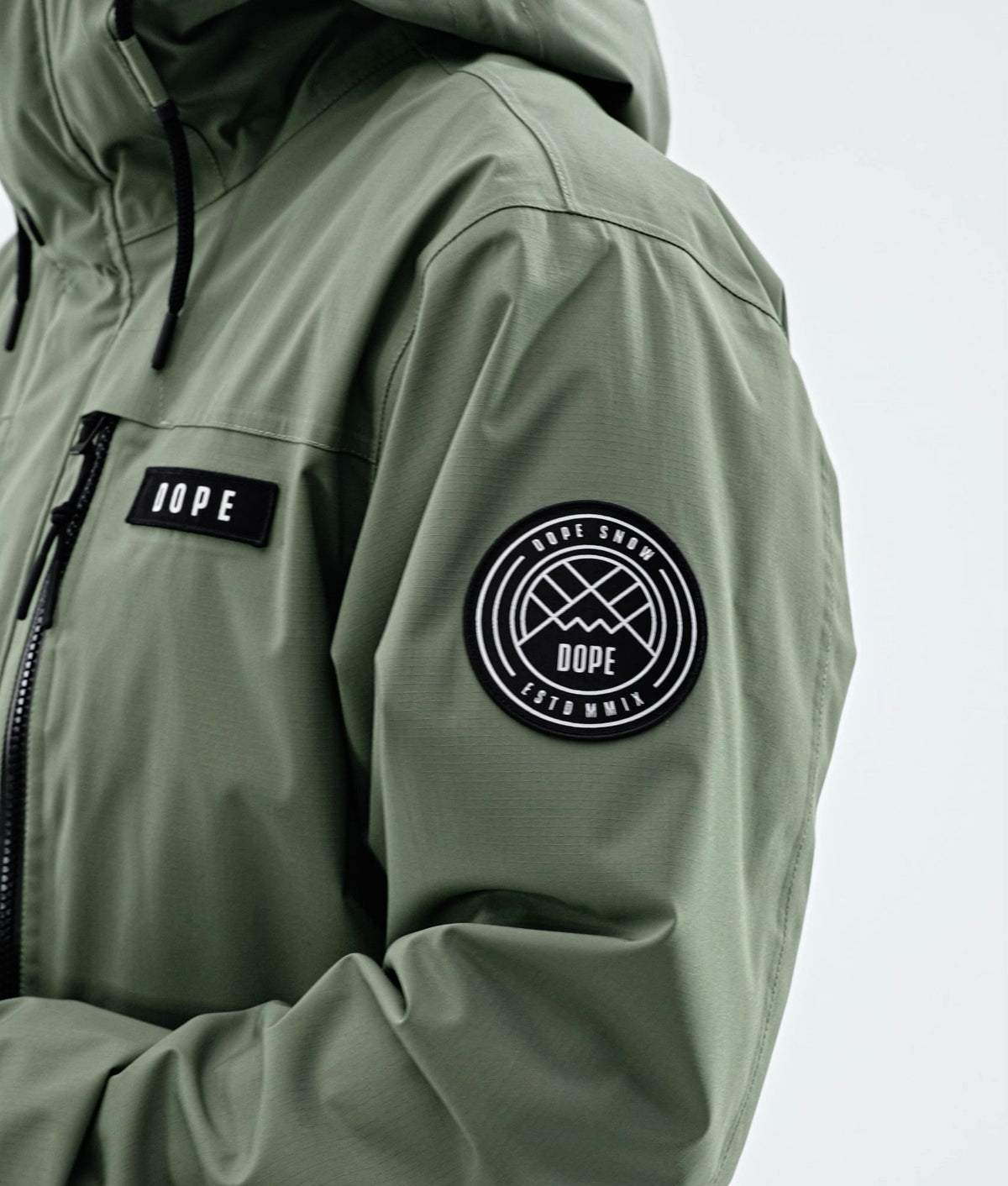 Dope Blizzard Full Zip Snowboard Jacket Men Moss Green