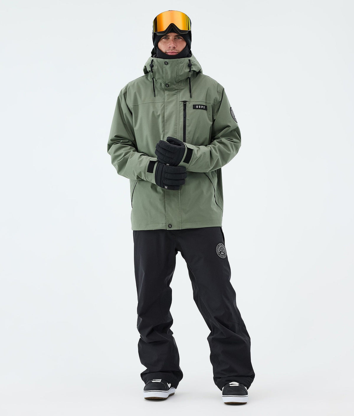 Dope Blizzard Full Zip Snowboard Jacket Men Moss Green