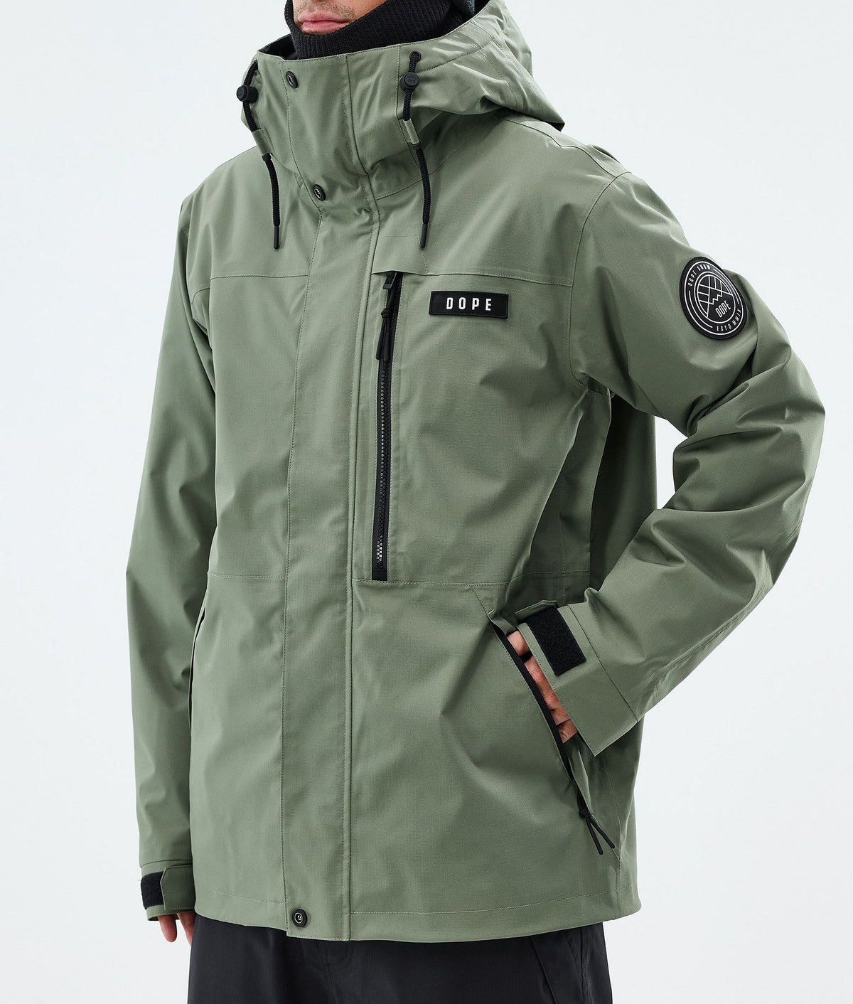 Dope Blizzard Full Zip Snowboard Jacket Men Moss Green