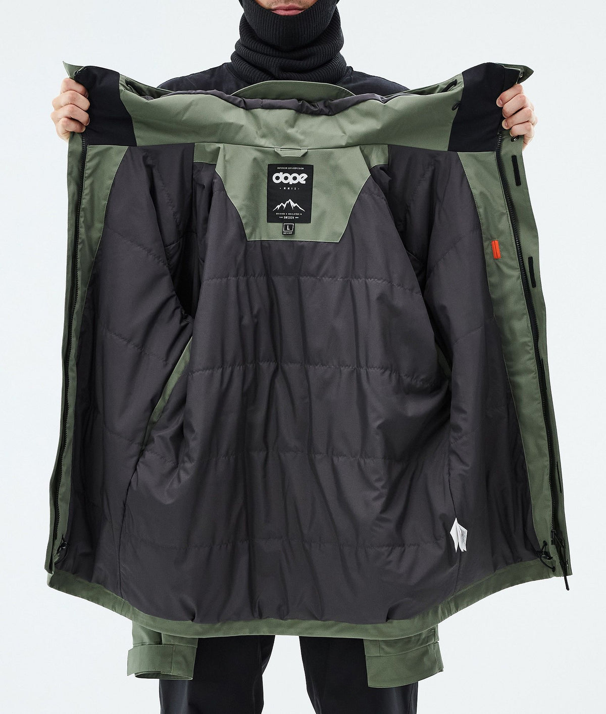 Dope Blizzard Full Zip Snowboard Jacket Men Moss Green