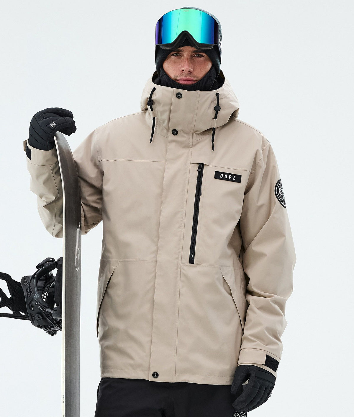 Dope Blizzard Full Zip Snowboard Jacket Men Sand