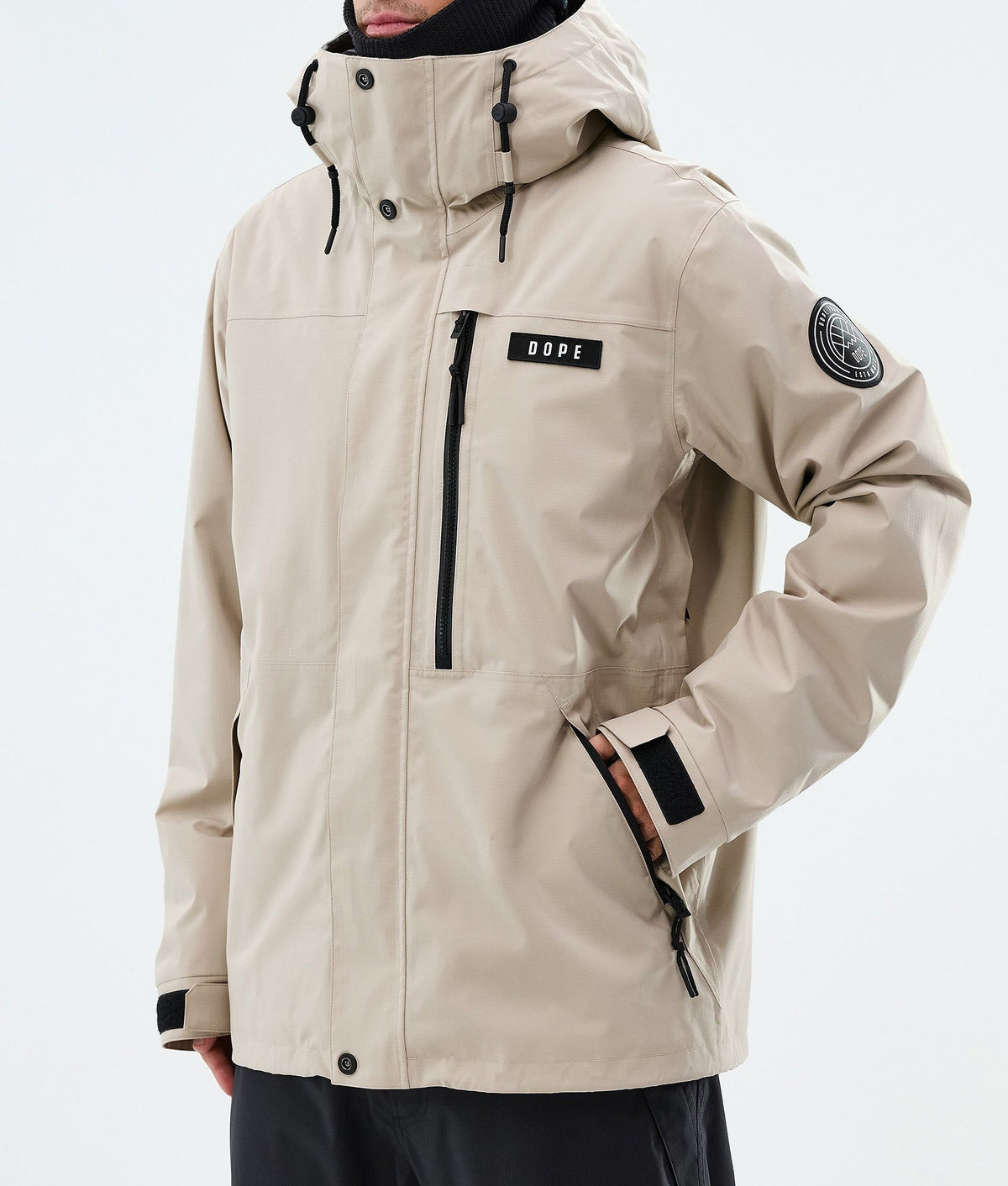 Dope Blizzard Full Zip Snowboard Jacket Men Sand