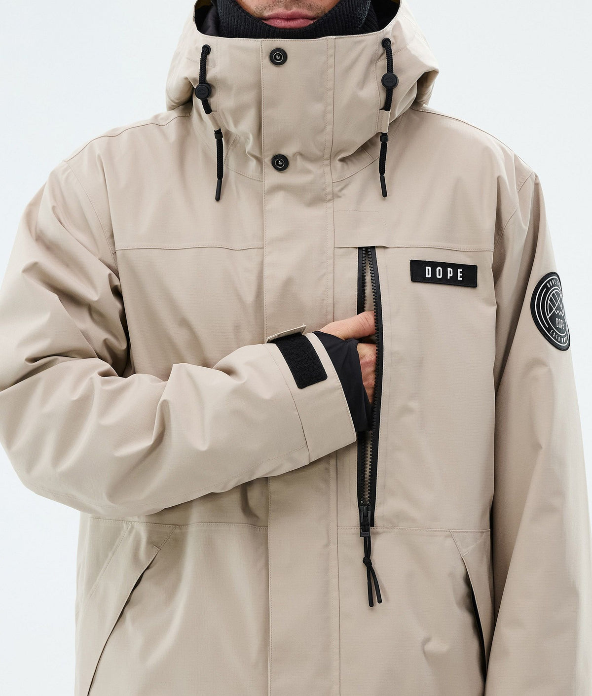 Dope Blizzard Full Zip Snowboard Jacket Men Sand