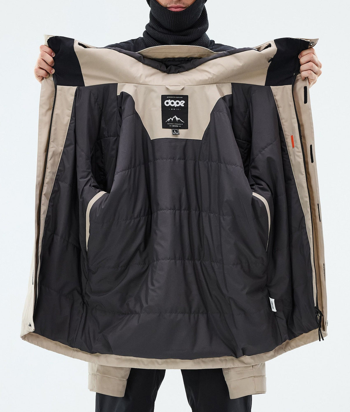 Dope Blizzard Full Zip Snowboard Jacket Men Sand