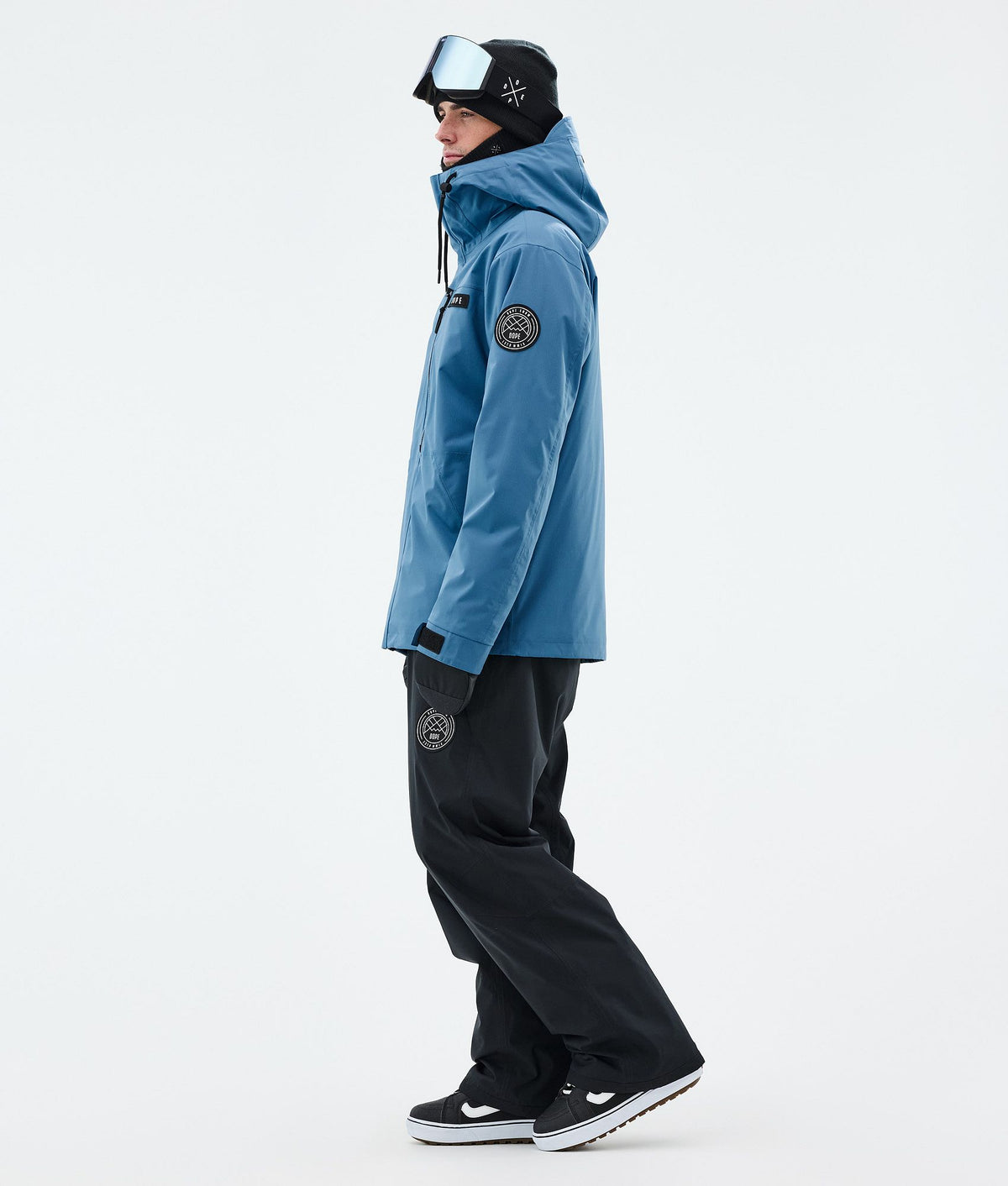 Dope Blizzard Full Zip Snowboard Jacket Men Blue Steel