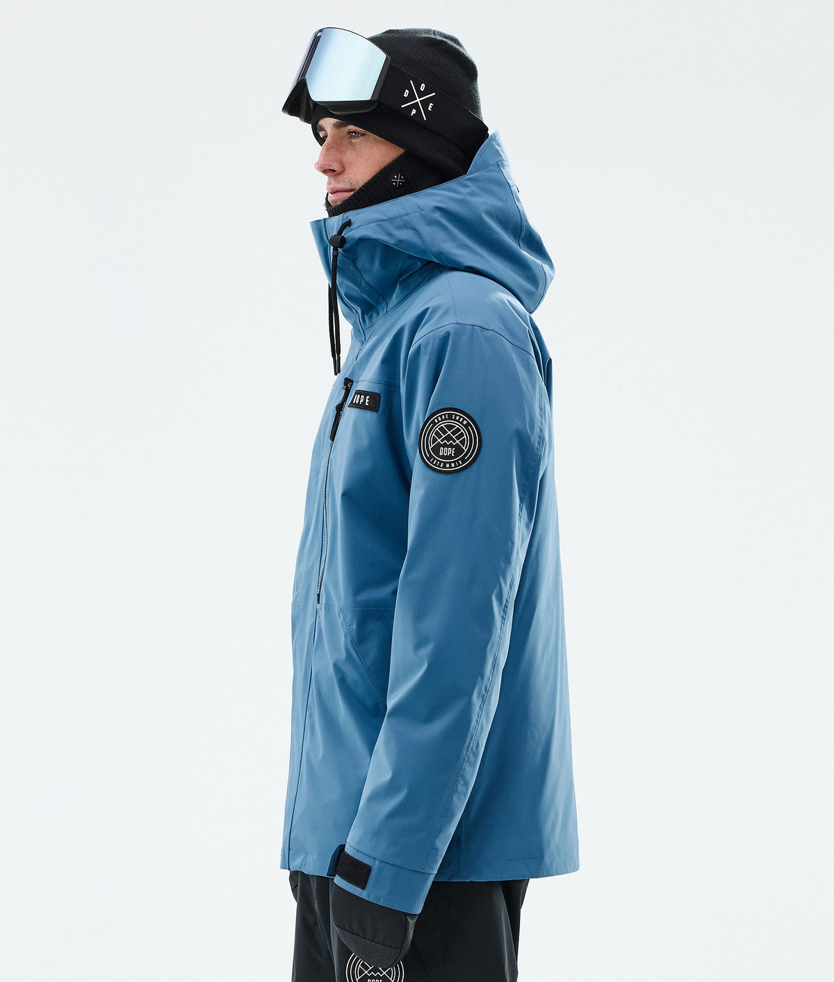 Dope Blizzard Full Zip Snowboard Jacket Men Blue Steel