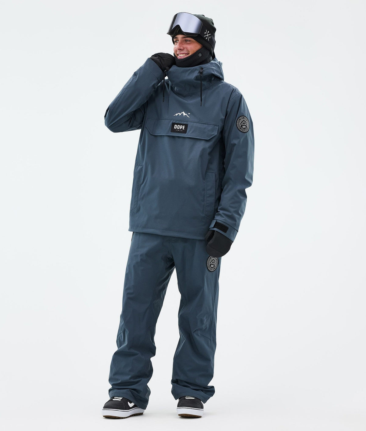 Dope Blizzard Snowboard Pants Men Metal Blue