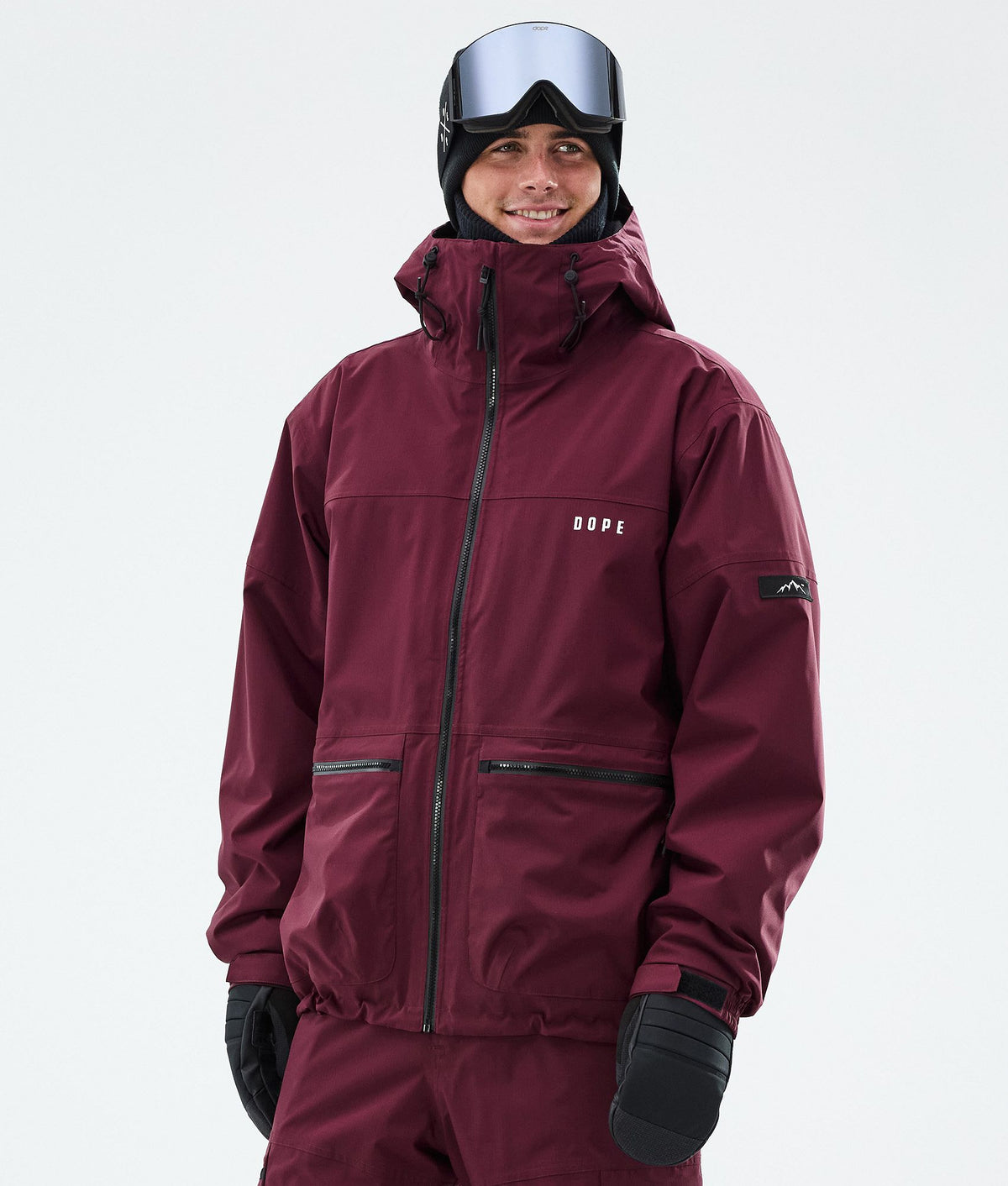 Dope Vertex Snowboard Jacket Men Burgundy