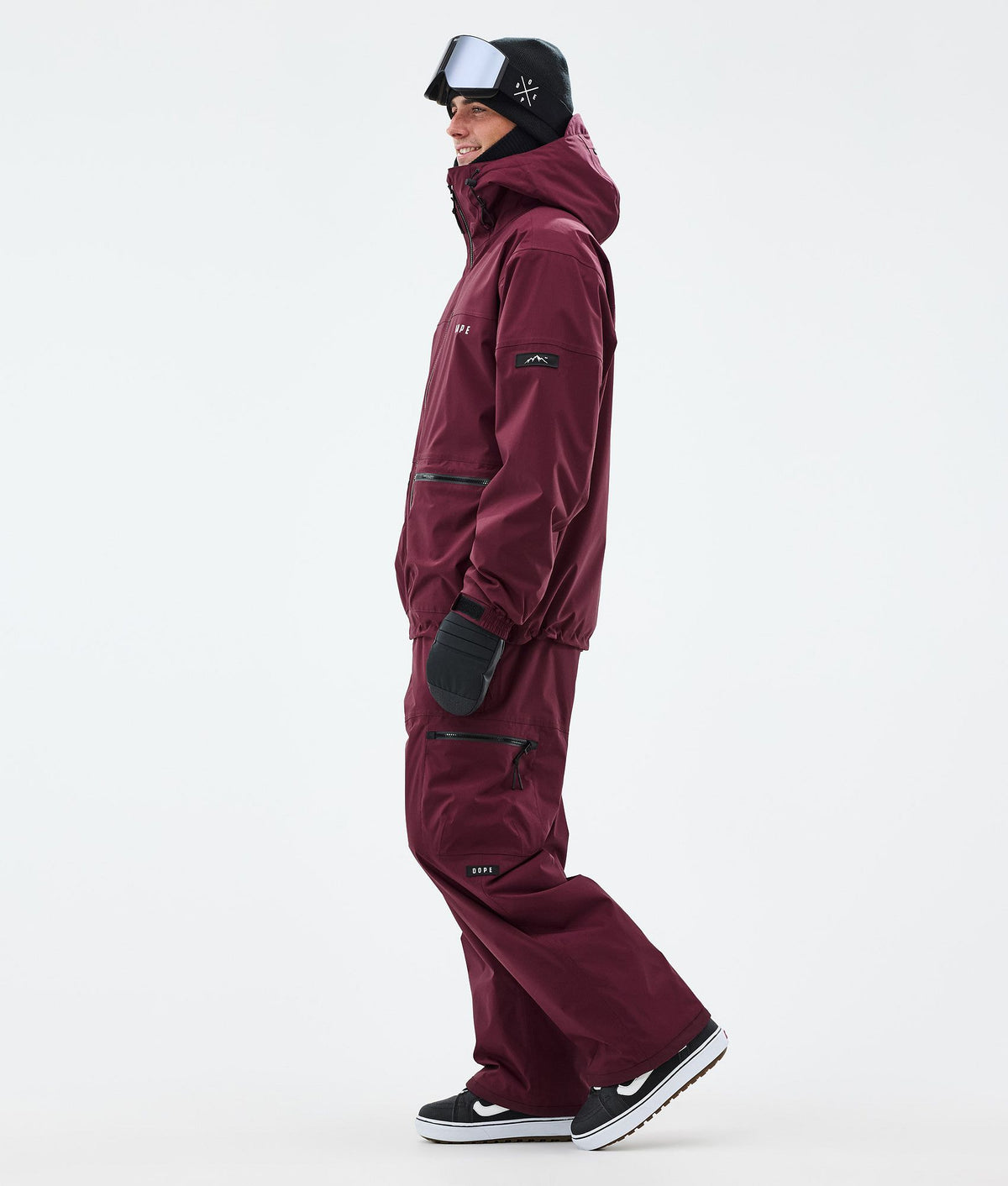 Dope Vertex Snowboard Jacket Men Burgundy