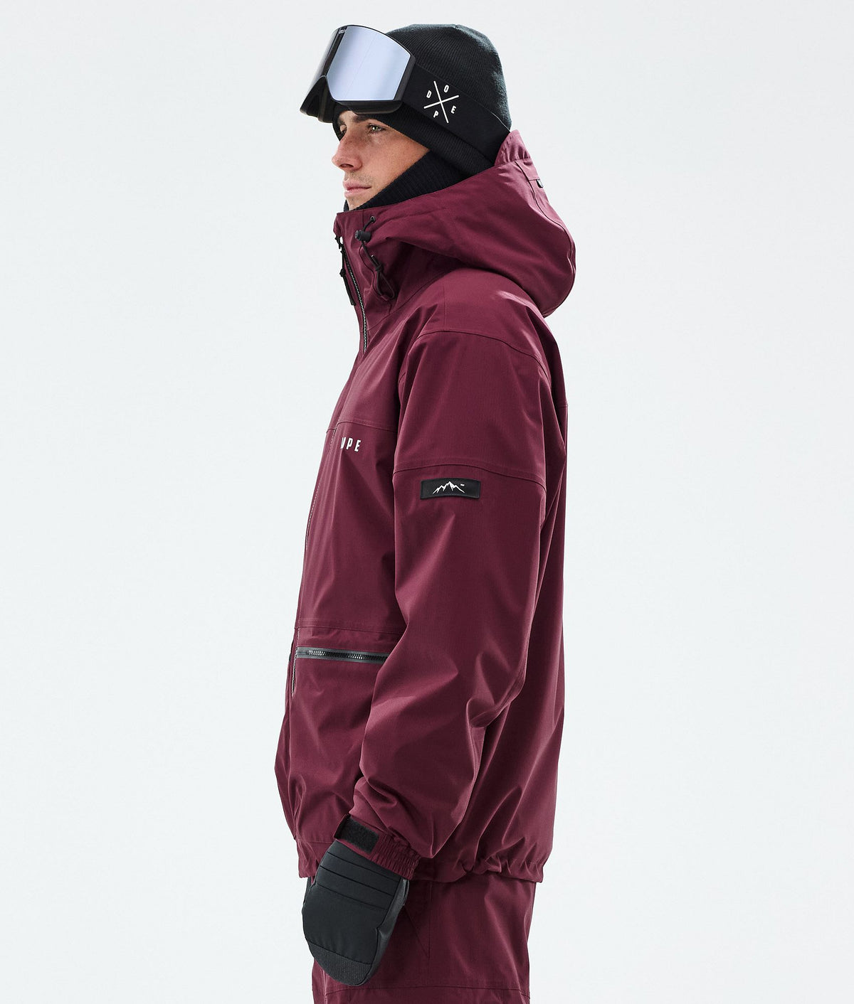 Dope Vertex Snowboard Jacket Men Burgundy