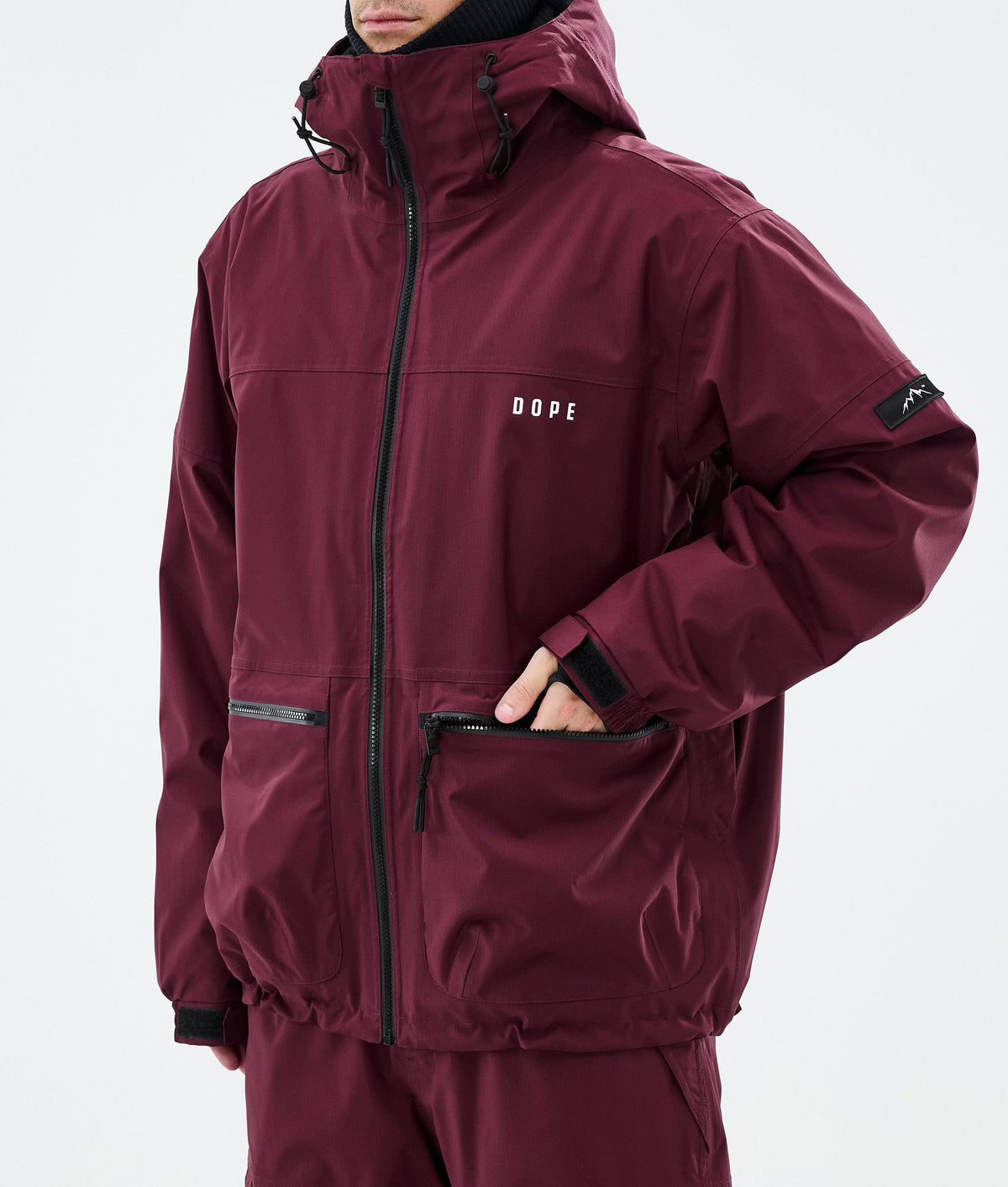 Dope Vertex Snowboard Jacket Men Burgundy