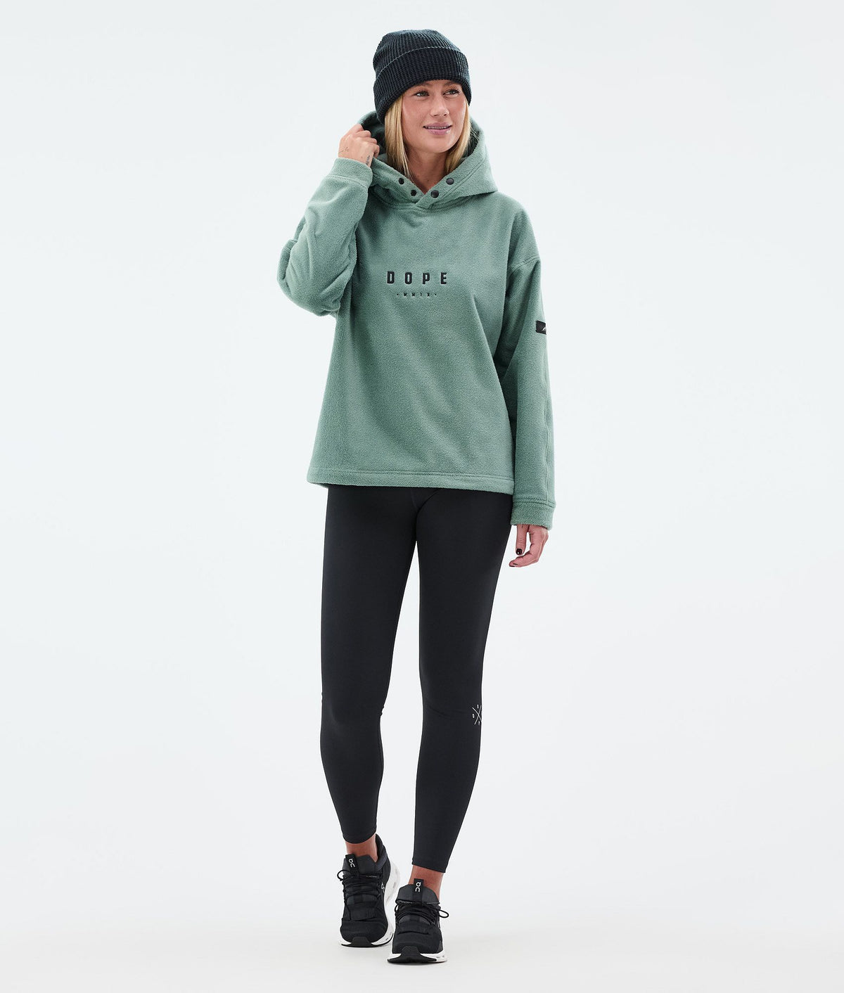 Dope Sublime W Fleece Hoodie Women Faded Green